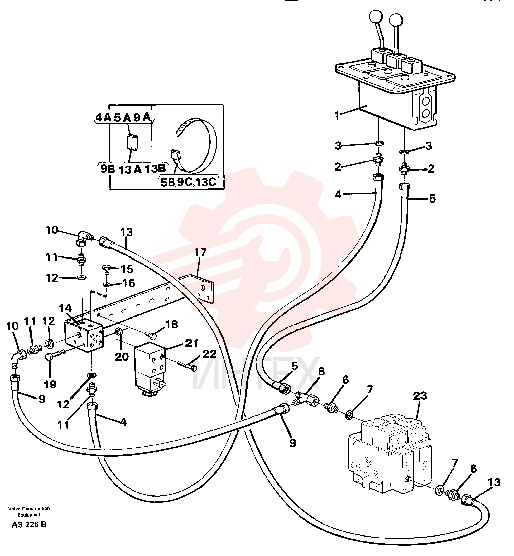 Plane gasket VOE 13945653 (2)