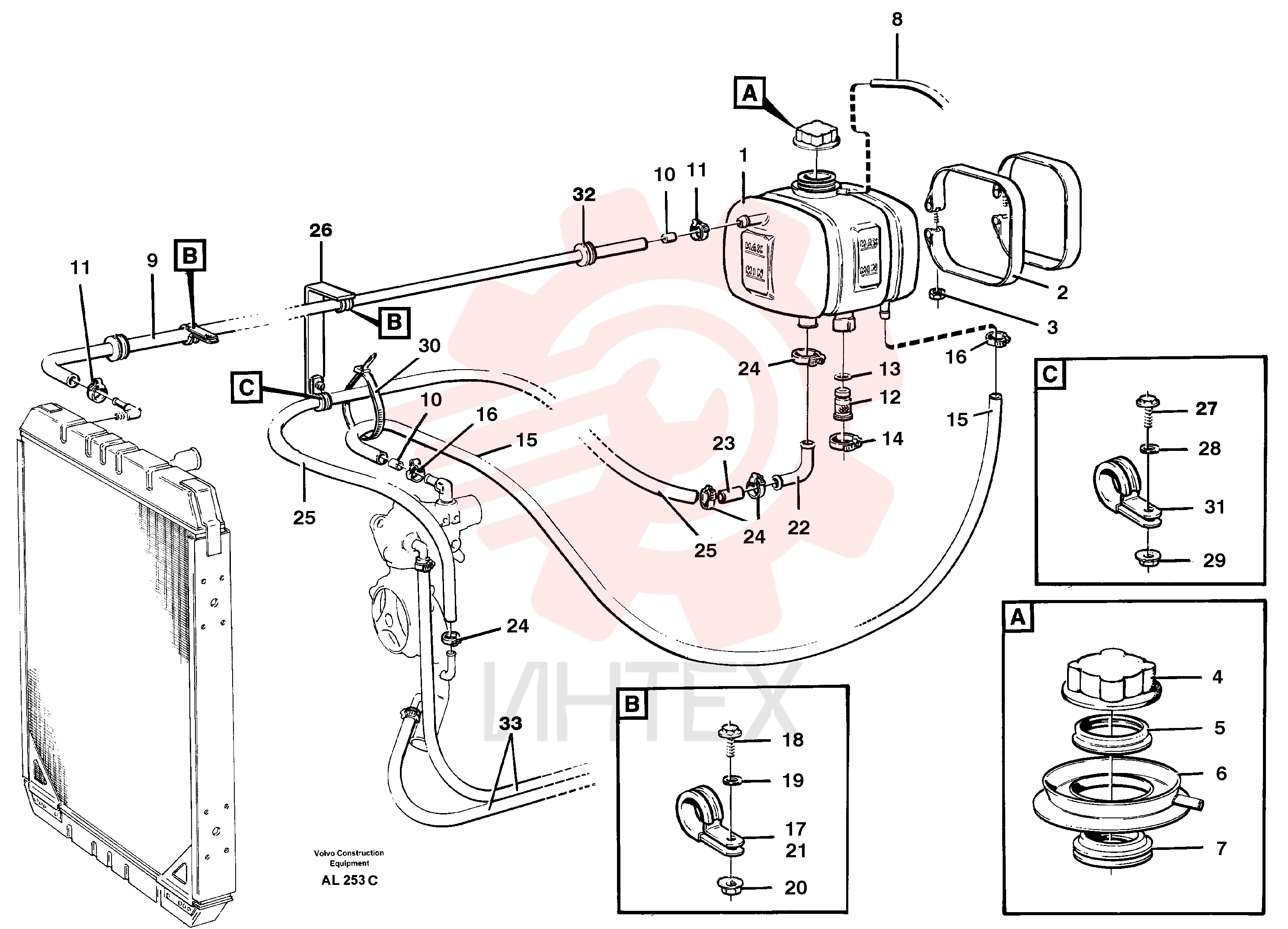Radiator Hose VOE 11031628