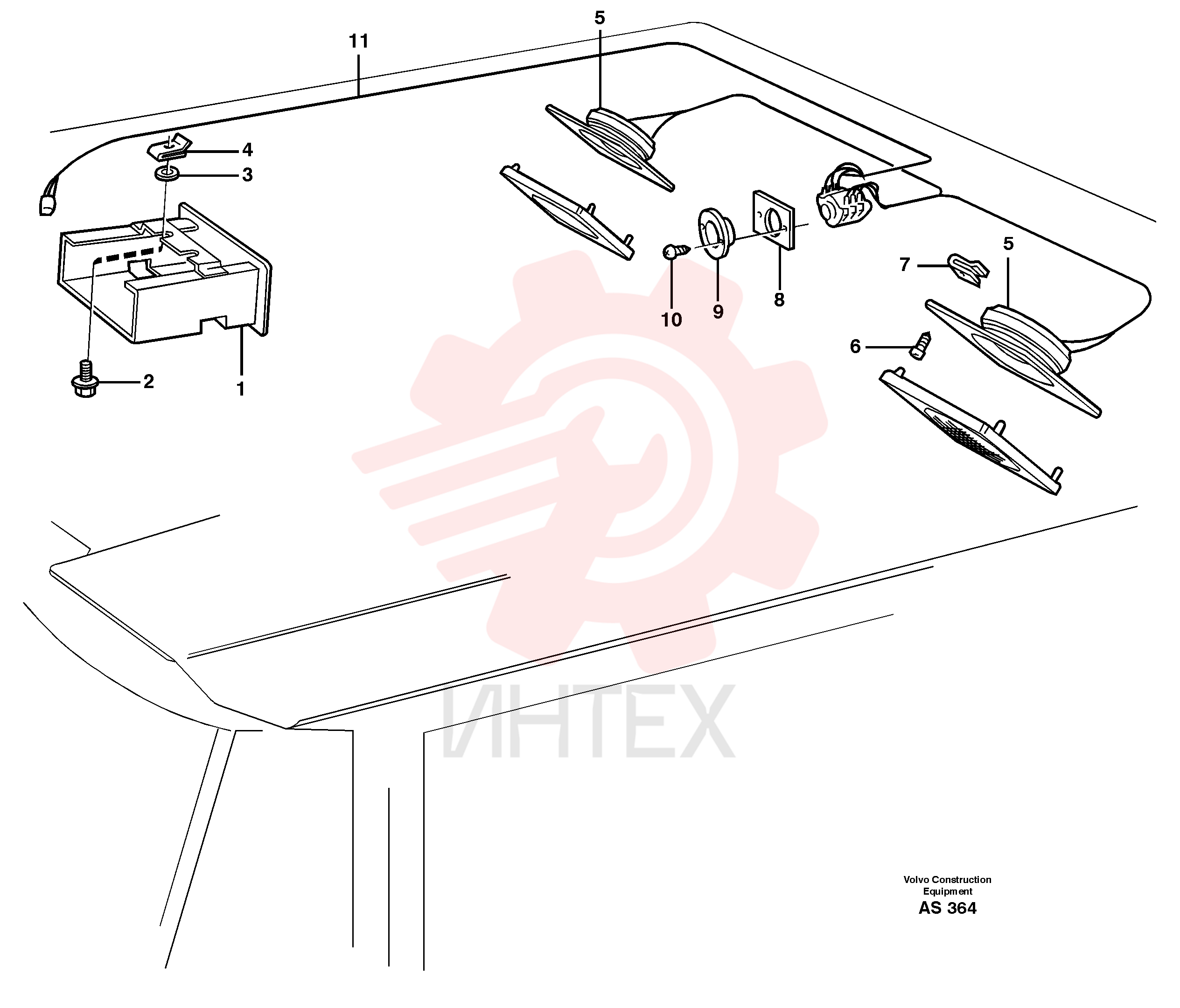 Radio bracket VOE 11006914 (1)
