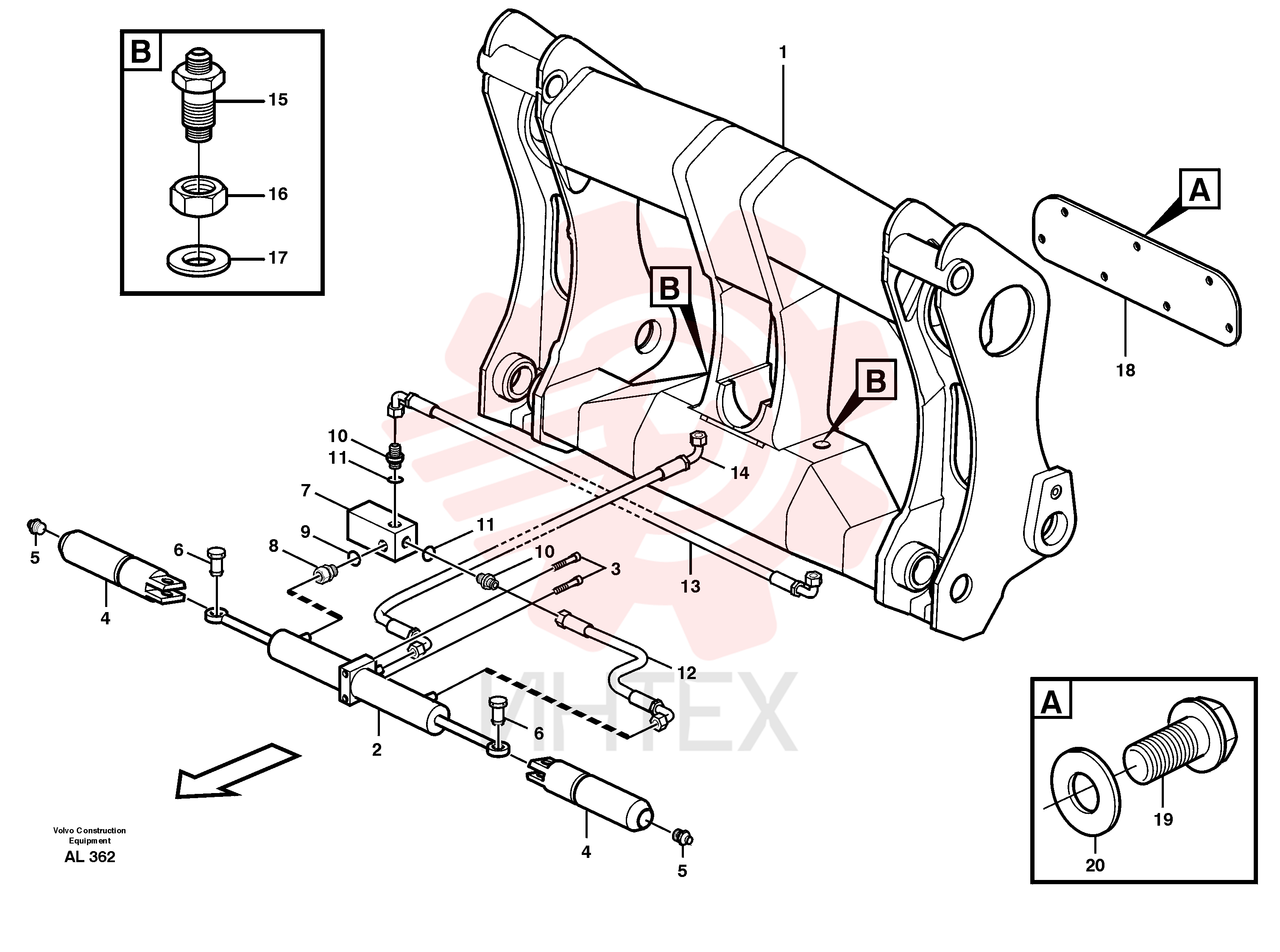 Sealing kit VOE 11705087