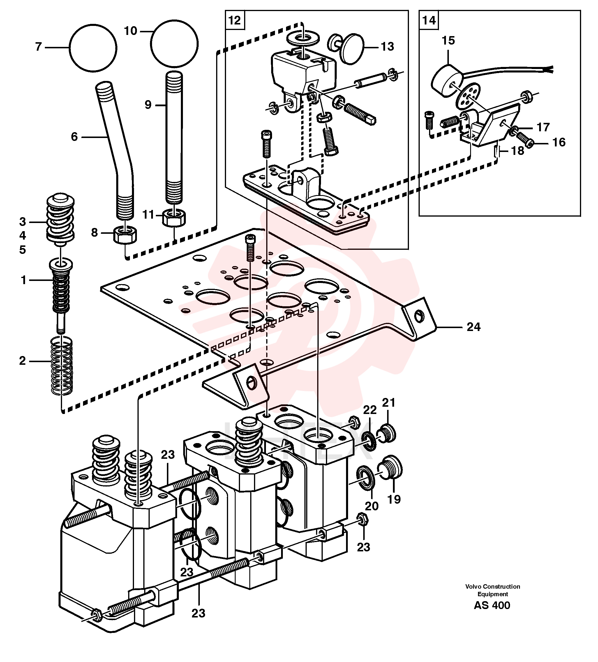 Spacer washer VOE 11991316 (2)