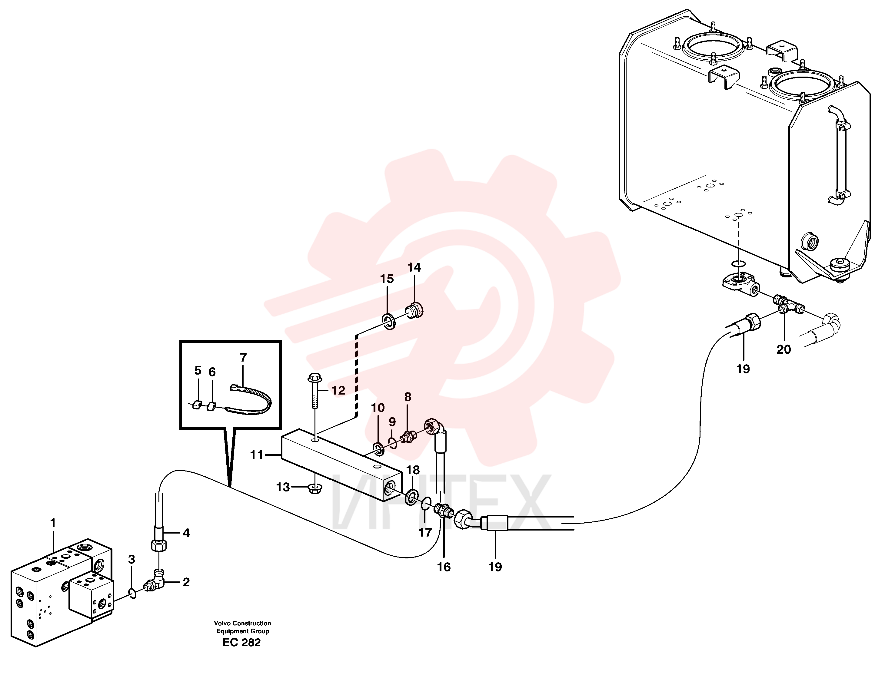 Back-up ring VOE 931216