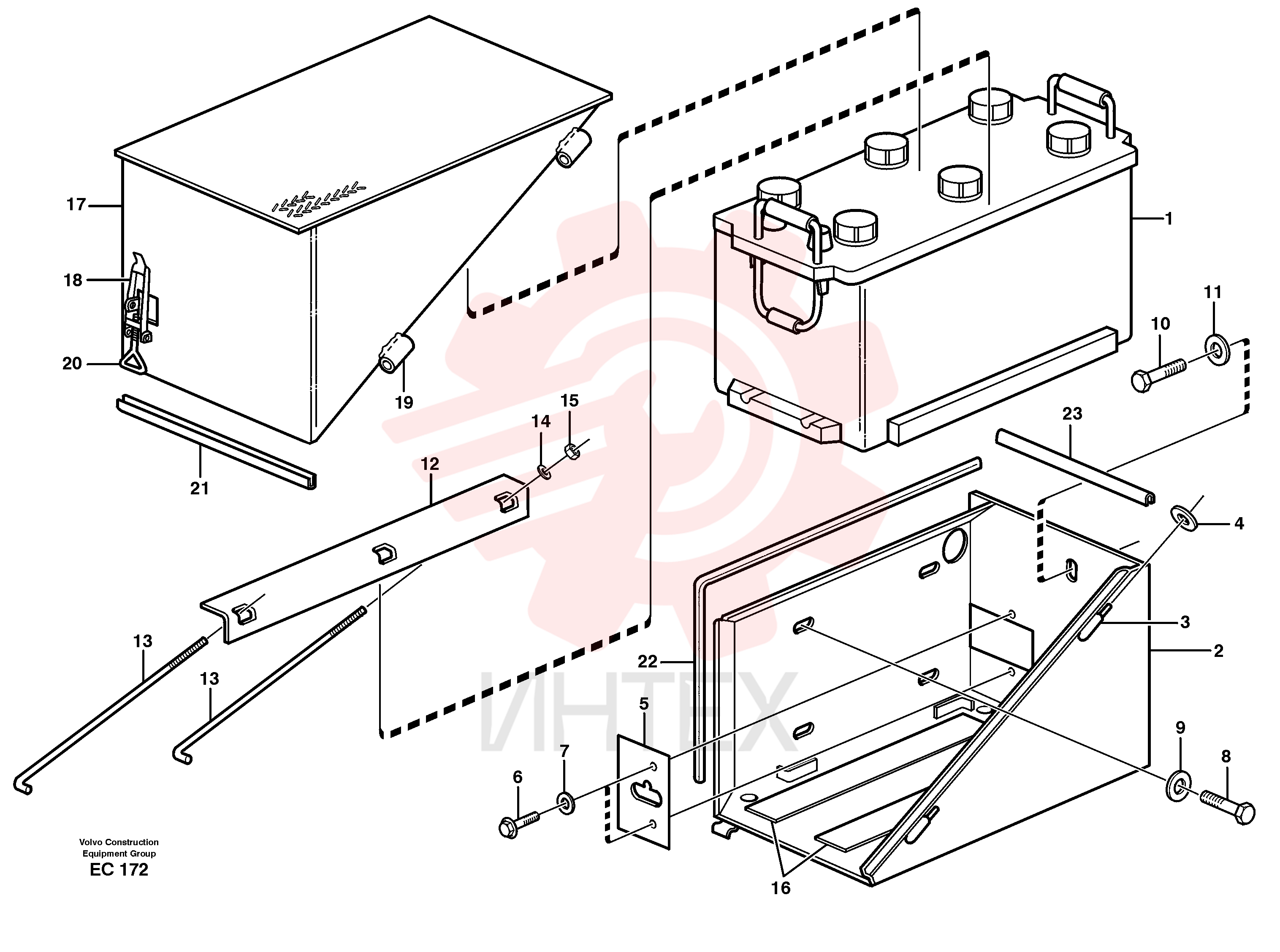 Battery shelf VOE 11014038