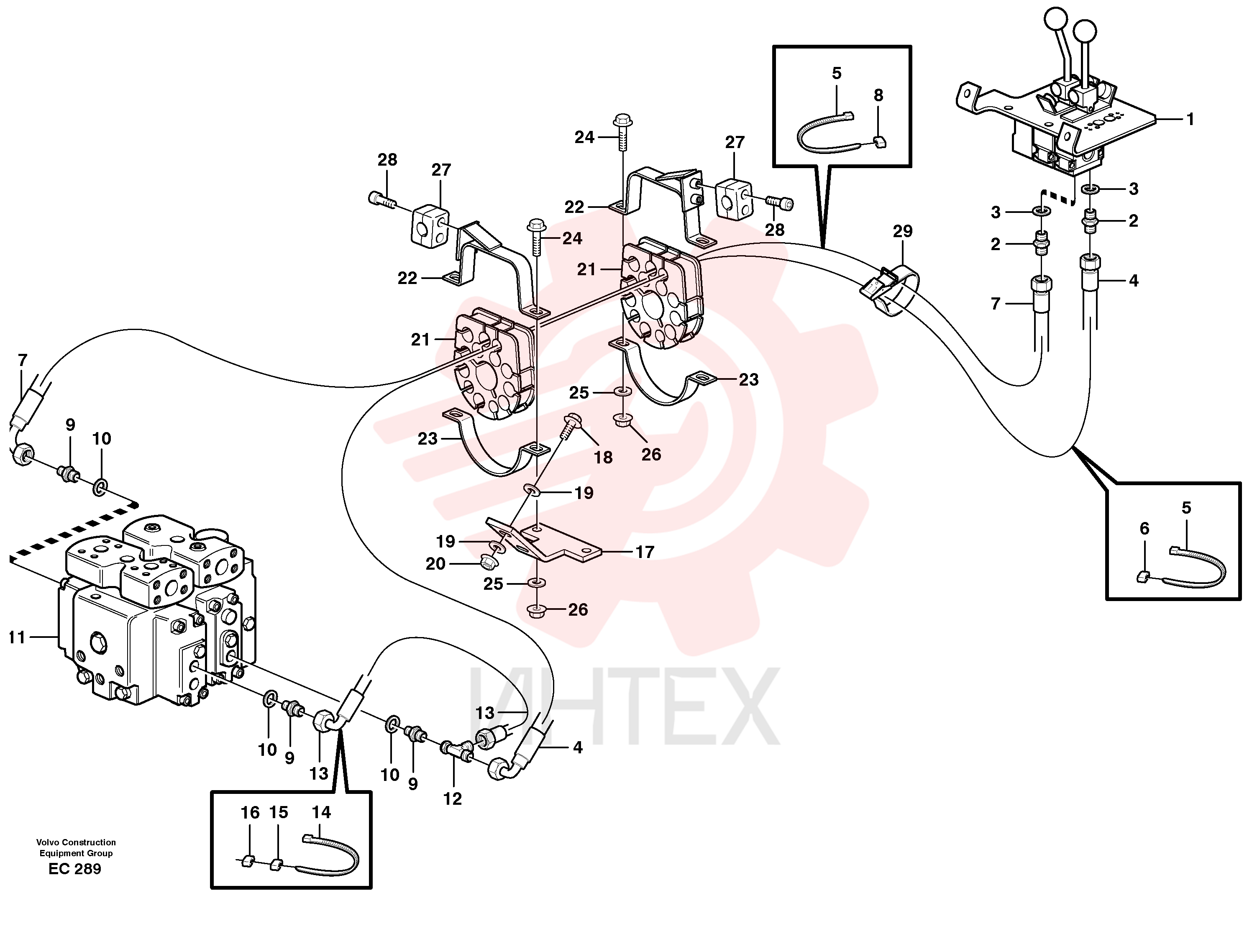 Hose assembly VOE 11046161