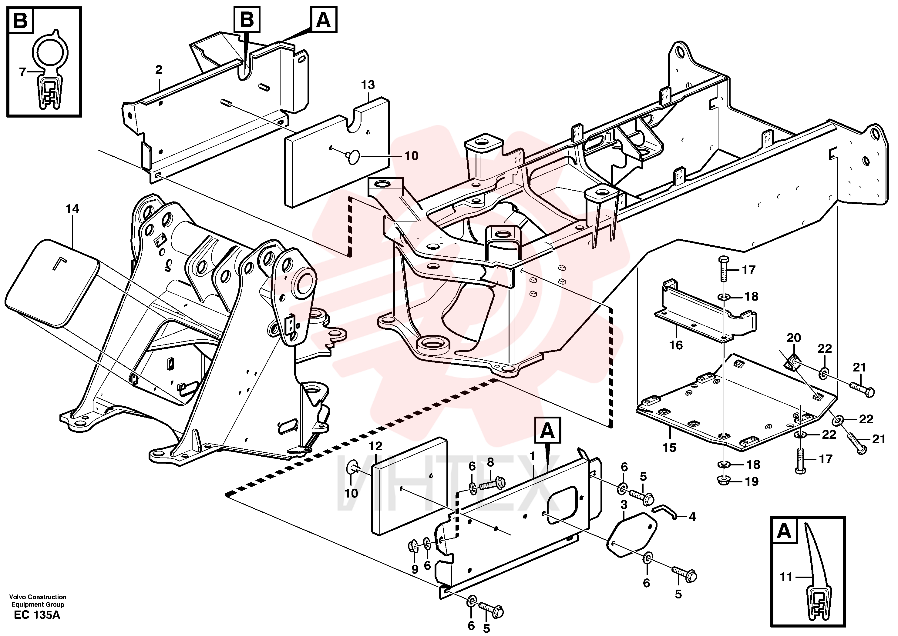 Protecting plate VOE 11147883