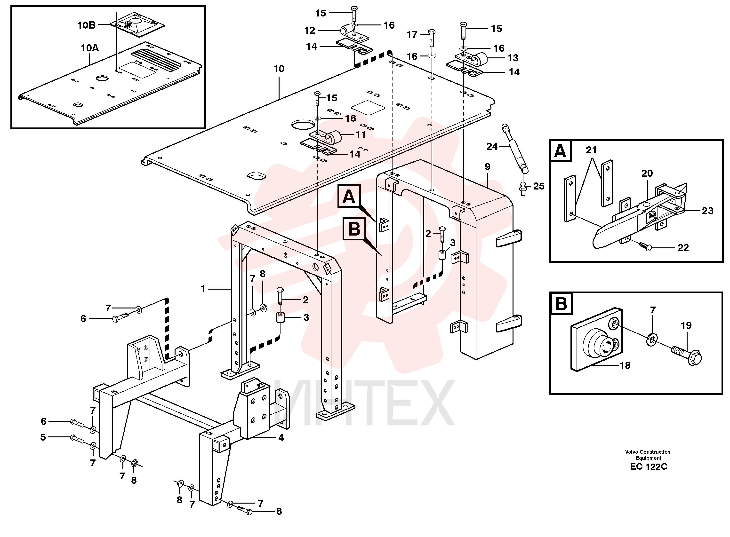 Top plate VOE 11173936