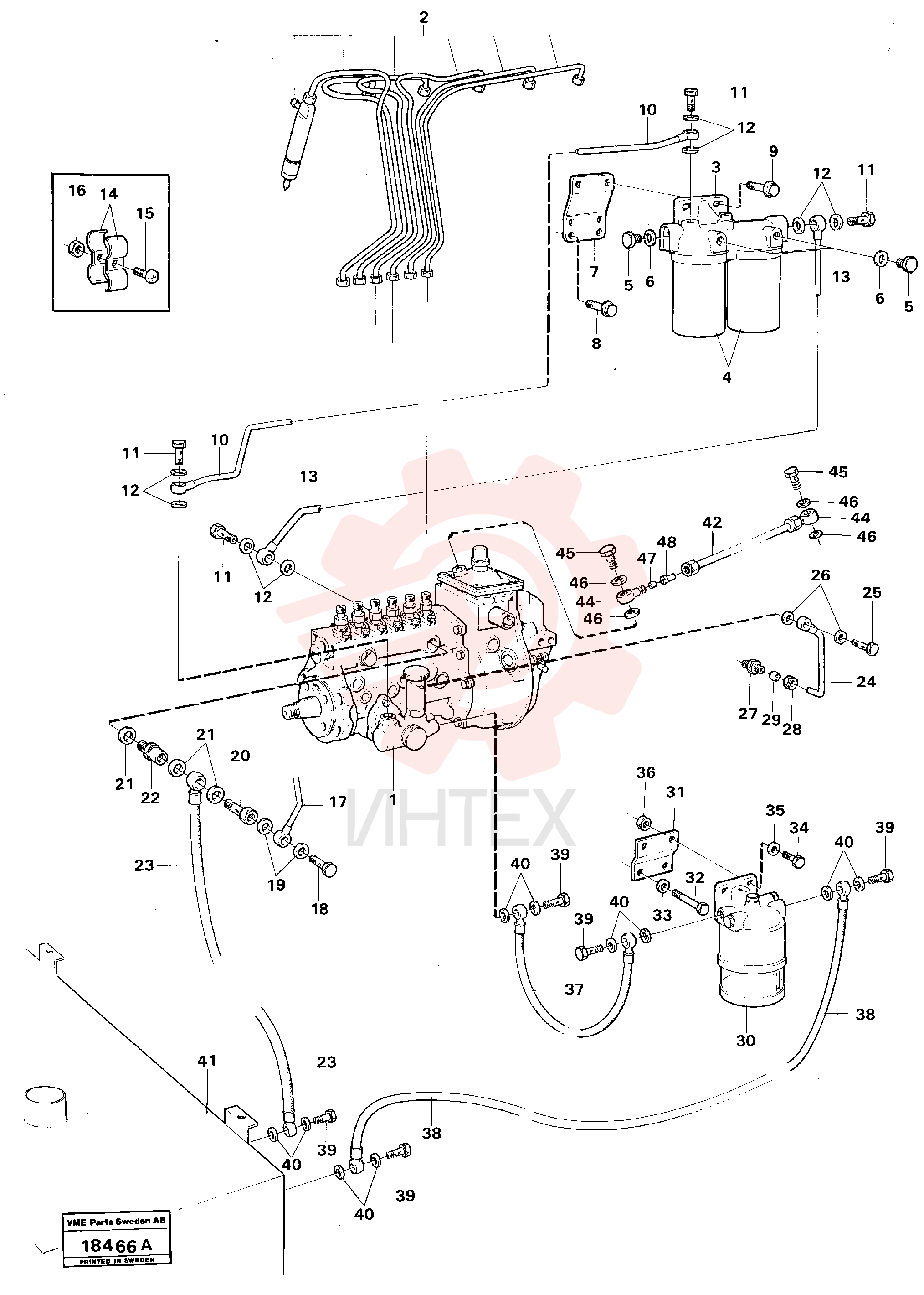 Oil feed pipe
