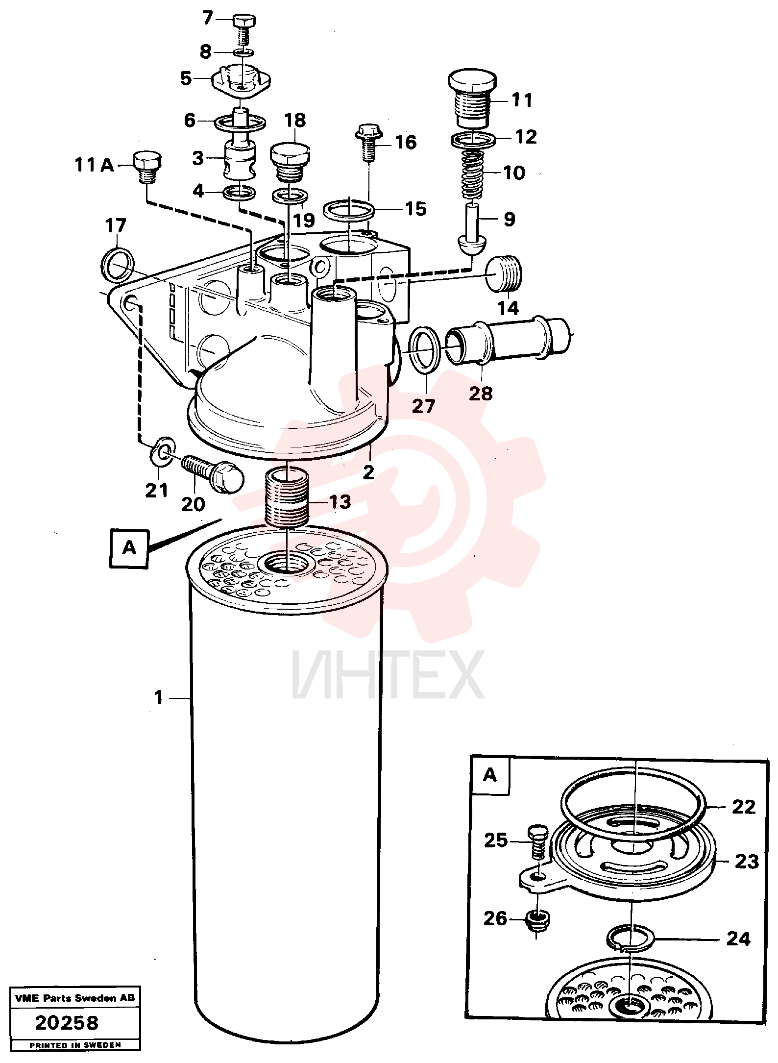 Oil filter housing VOE 420928