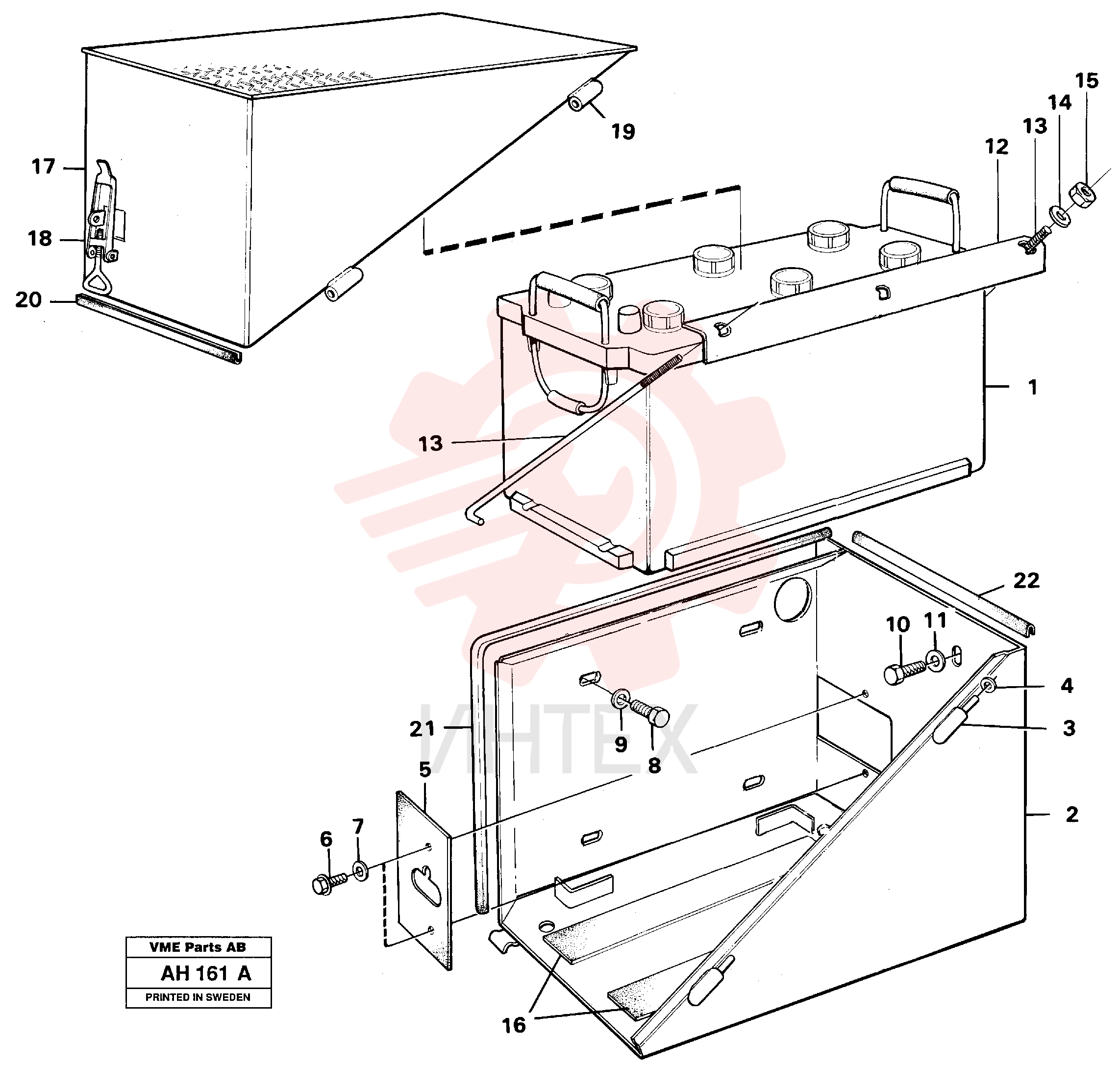 Battery shelf