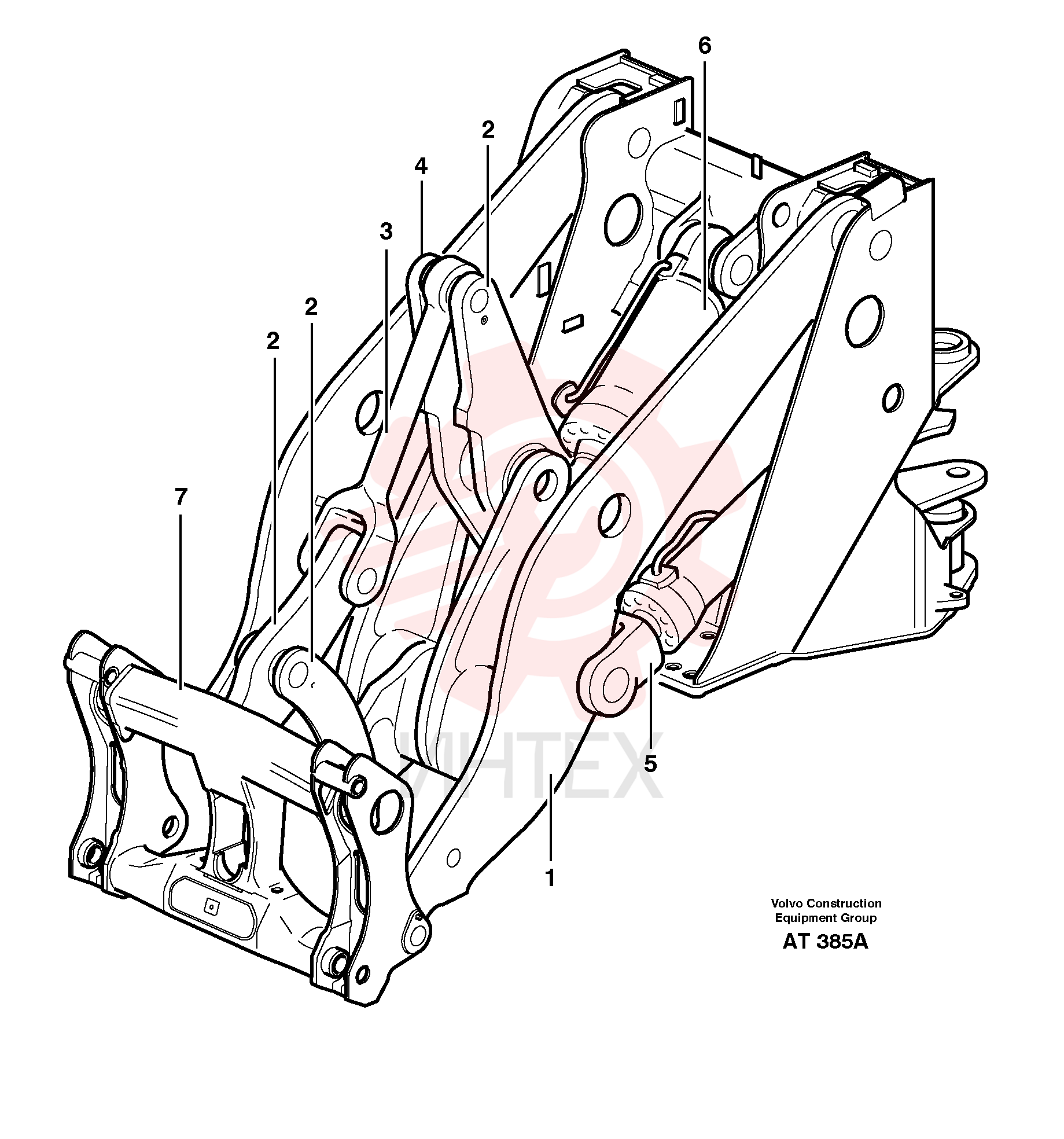 Lifting frame work VOE 11016083 (1)
