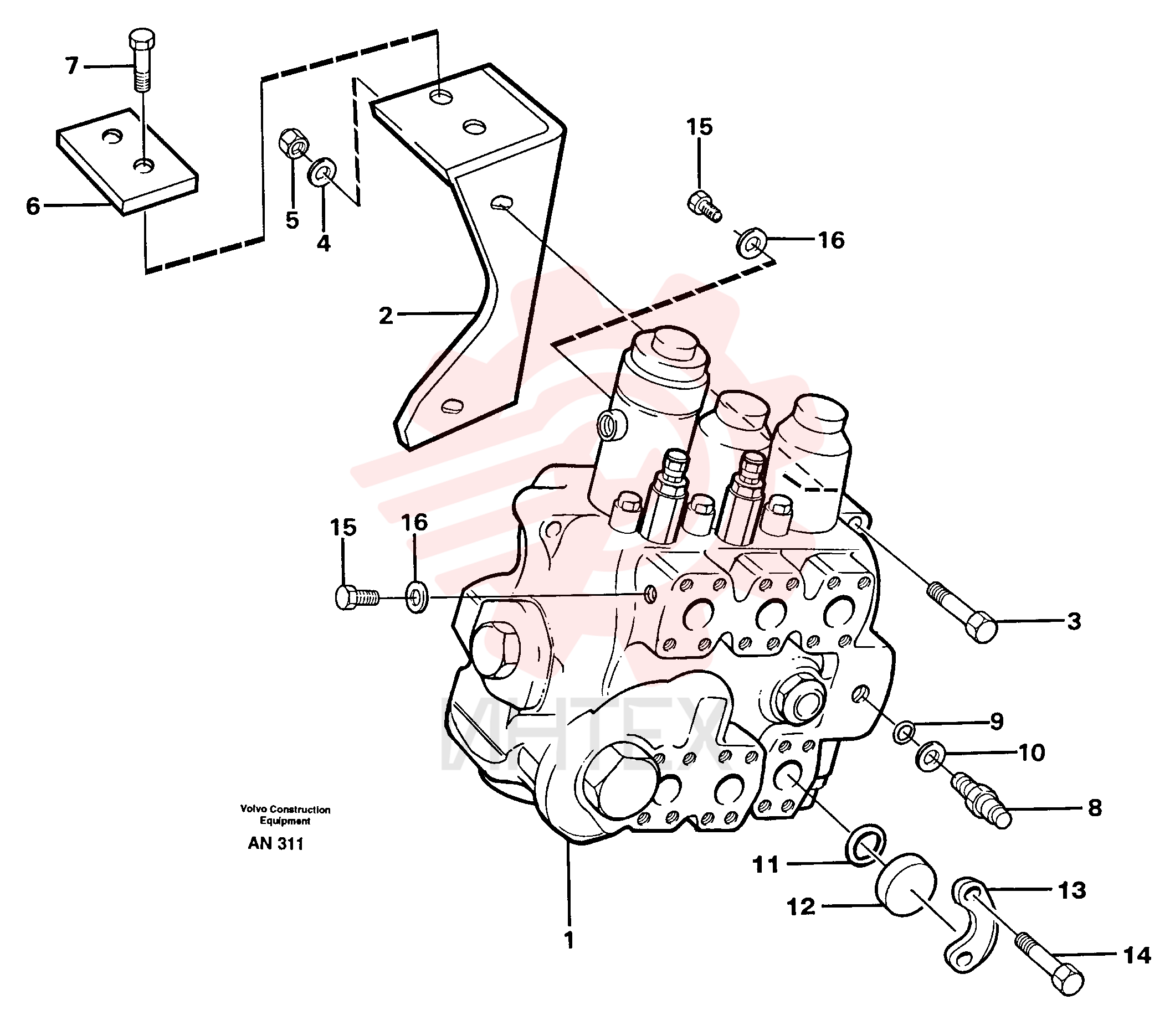 Plane gasket VOE 13945653 (1)