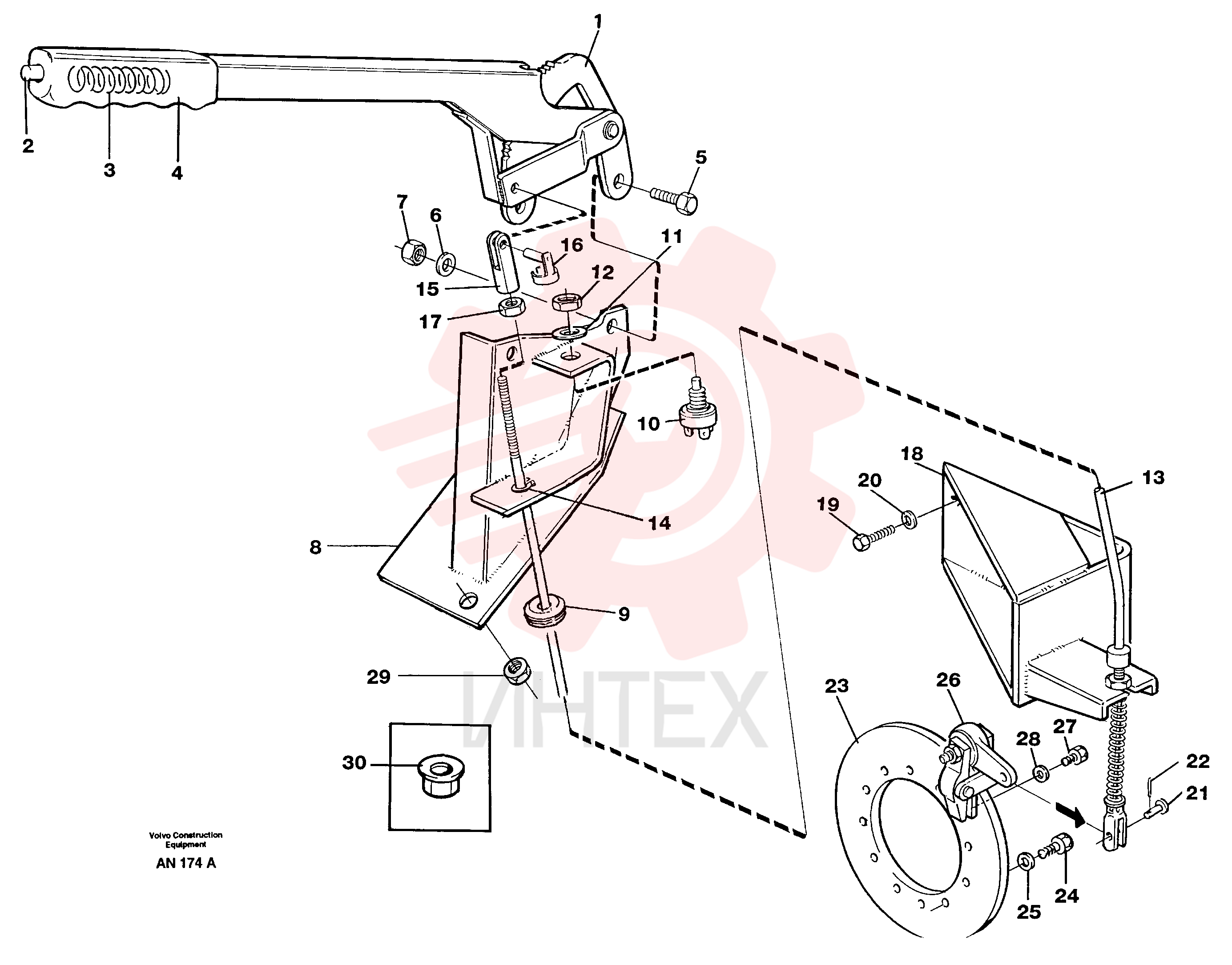 Protecting cover VOE 4803467