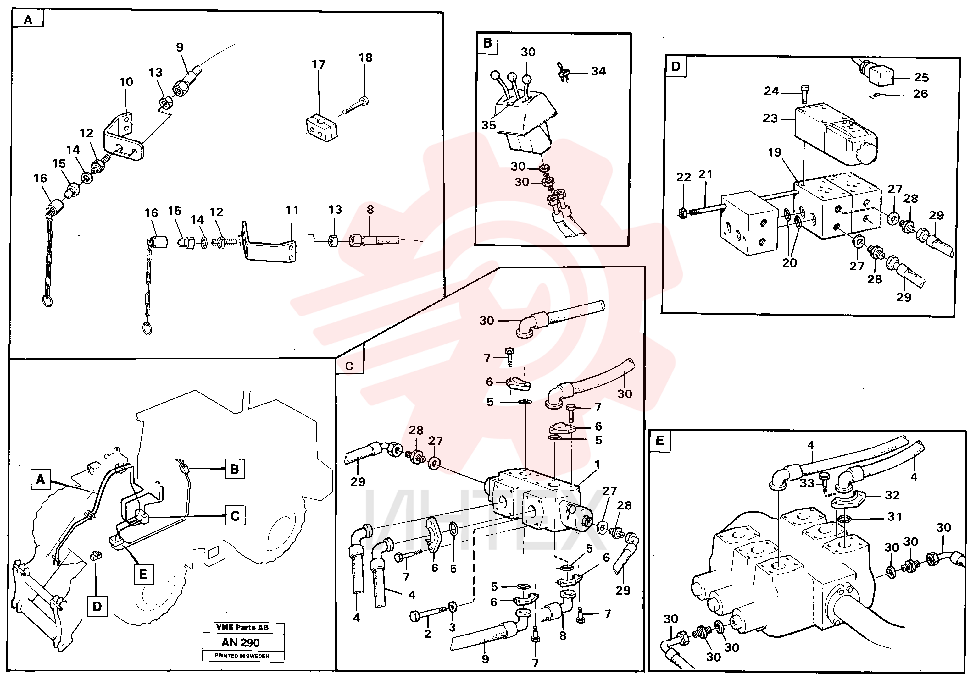 Sealing kit VOE 11993637 (2)