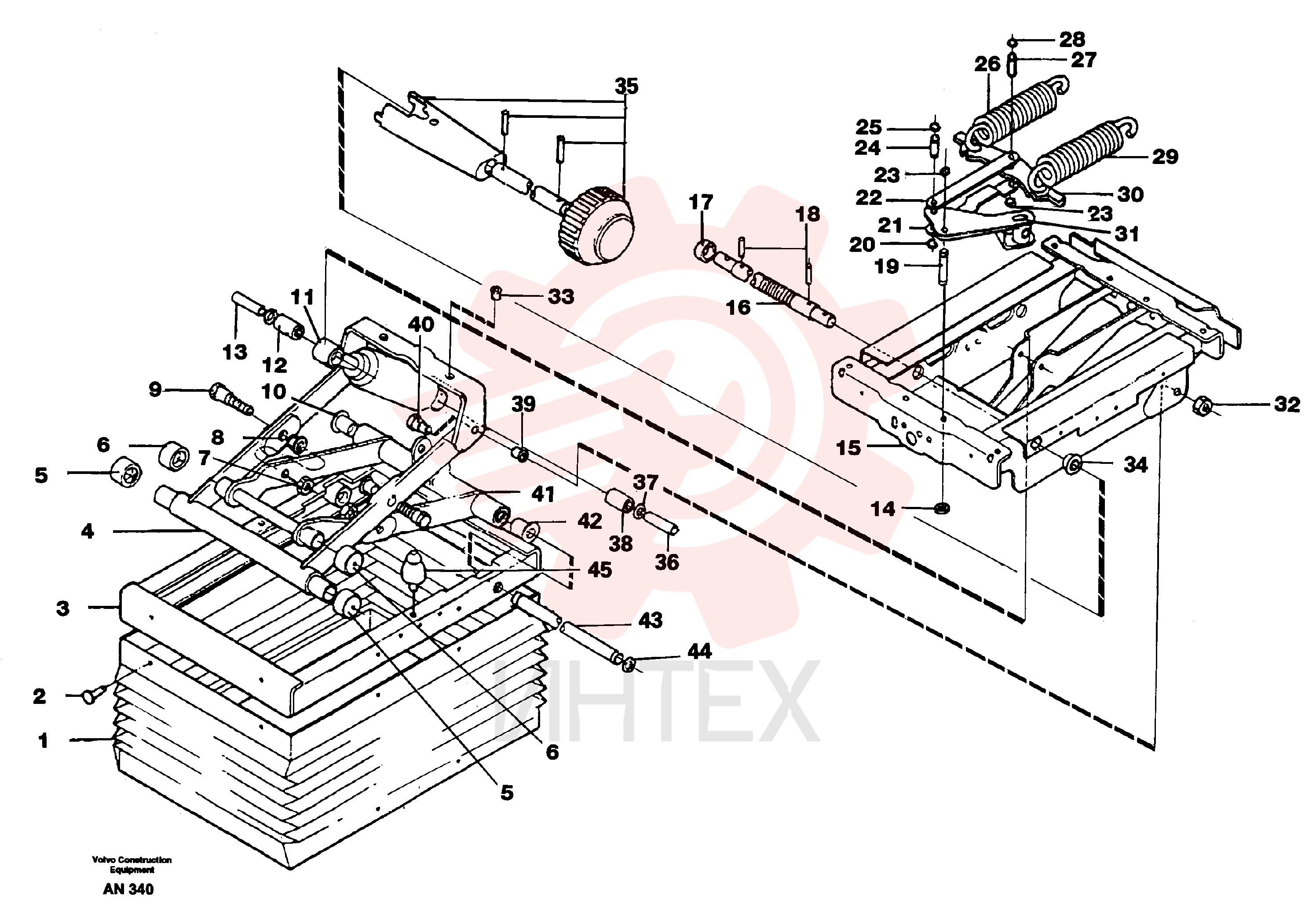Seat spring suspension VOE 11072222