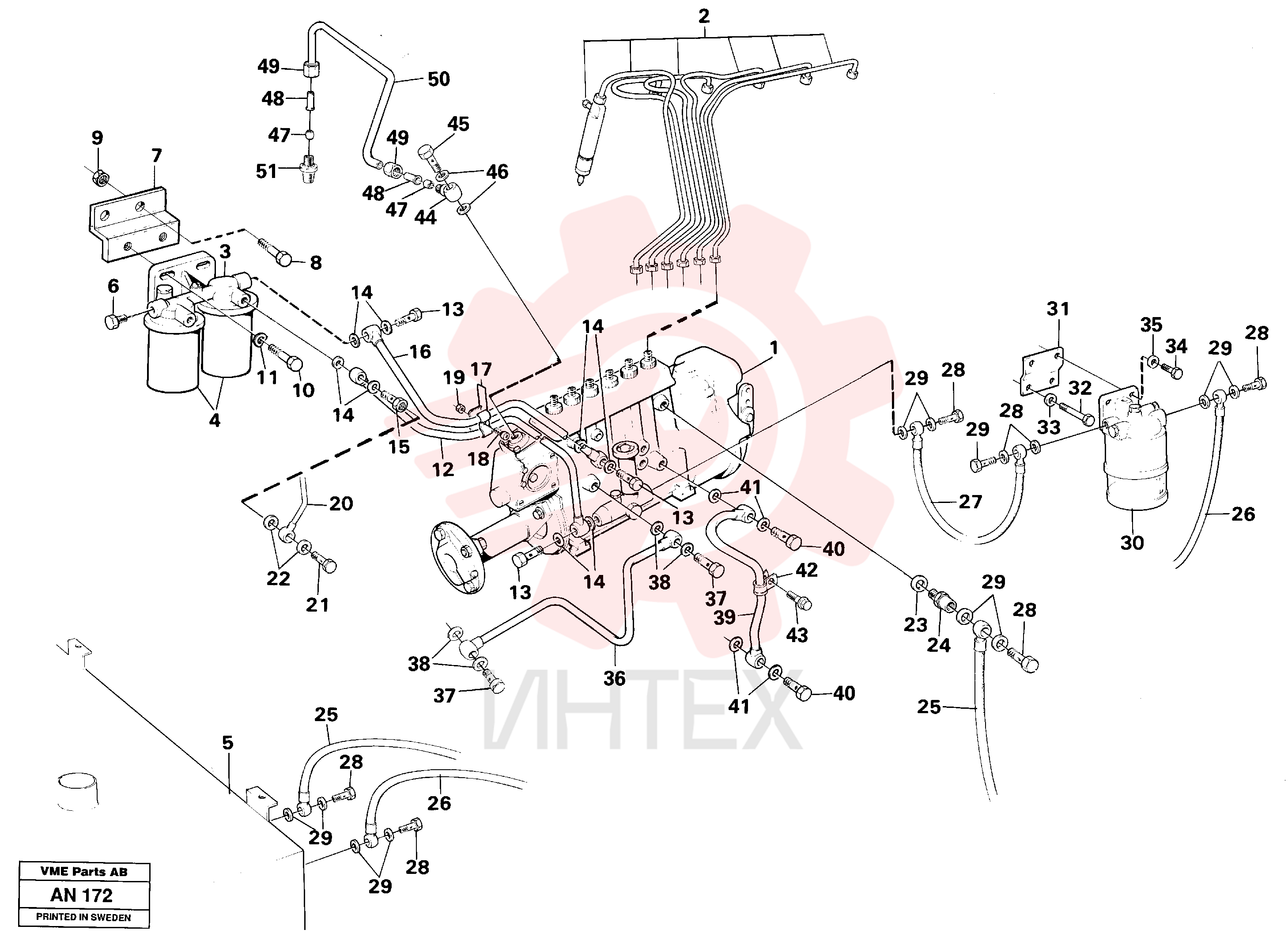 Weld nut VOE 961614