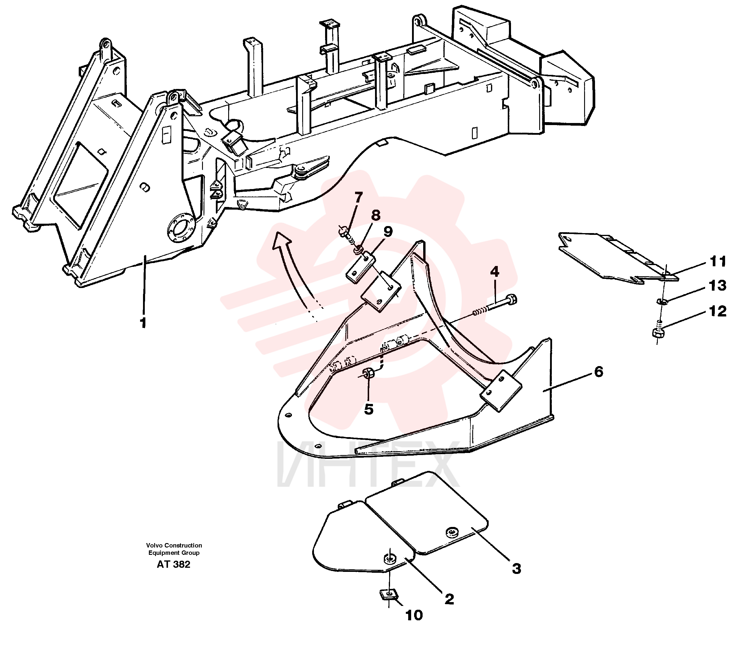 Attaching plate