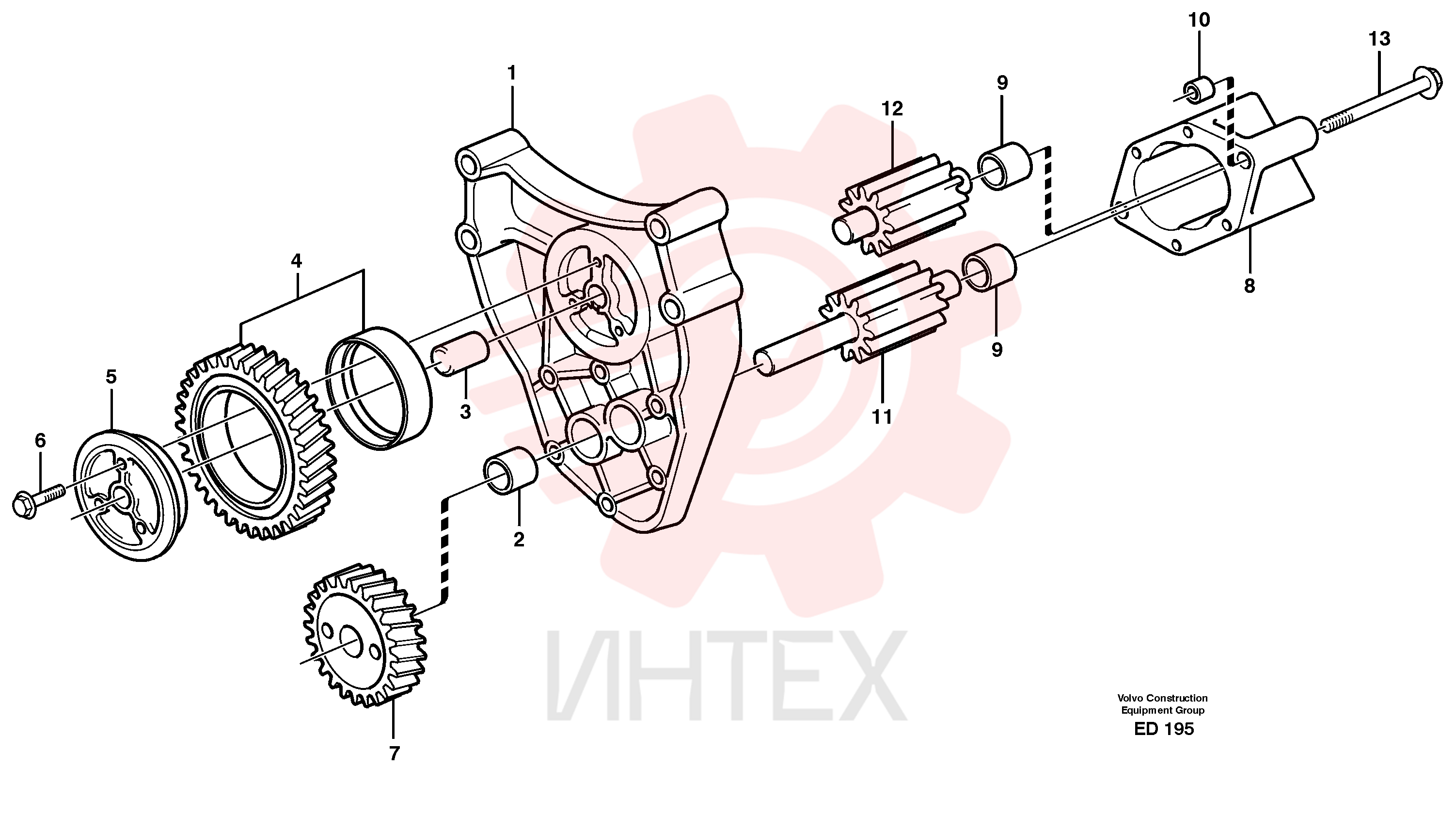 Промежуточная шестерня VOE 471943