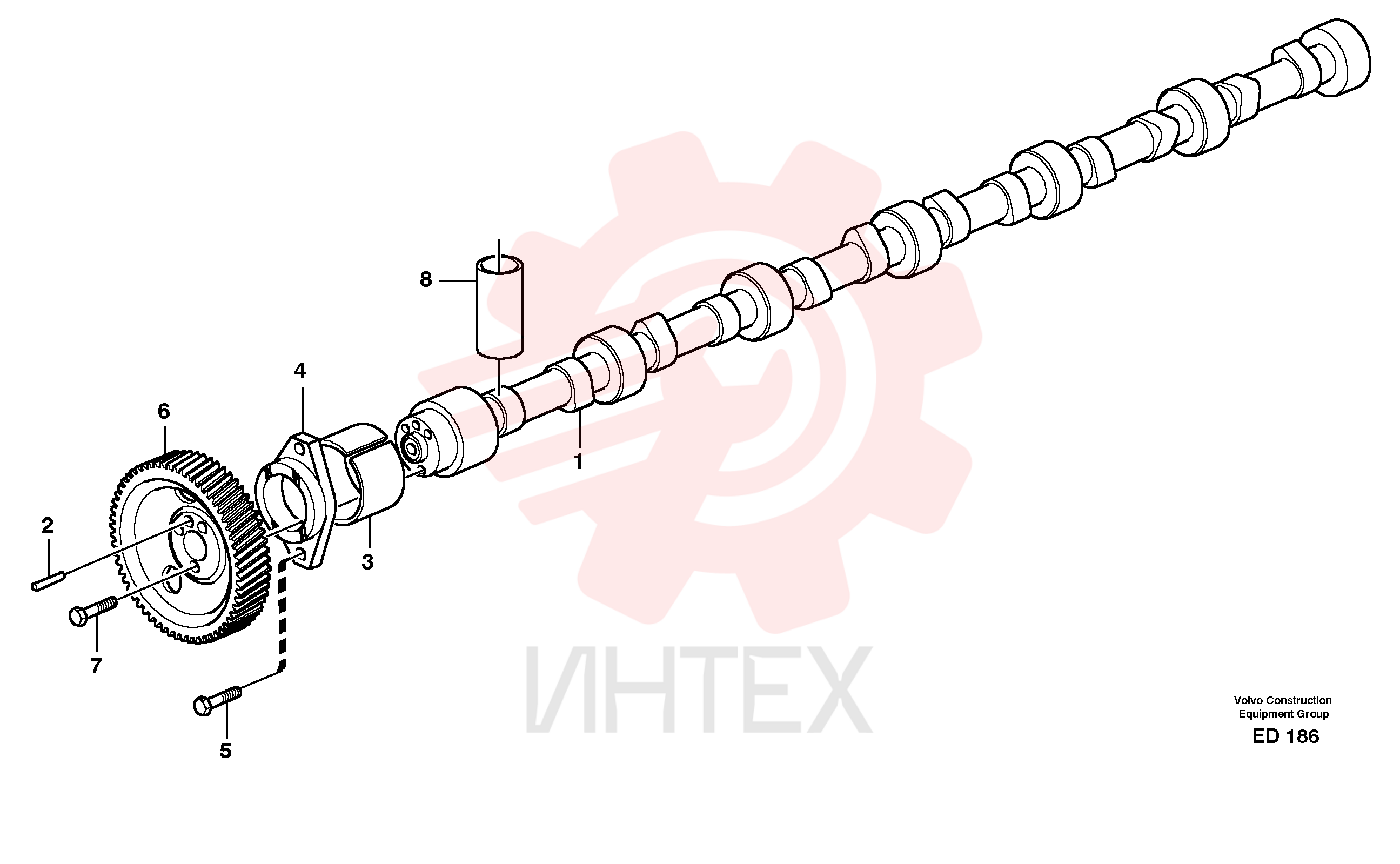 Распредвал VOE 465787
