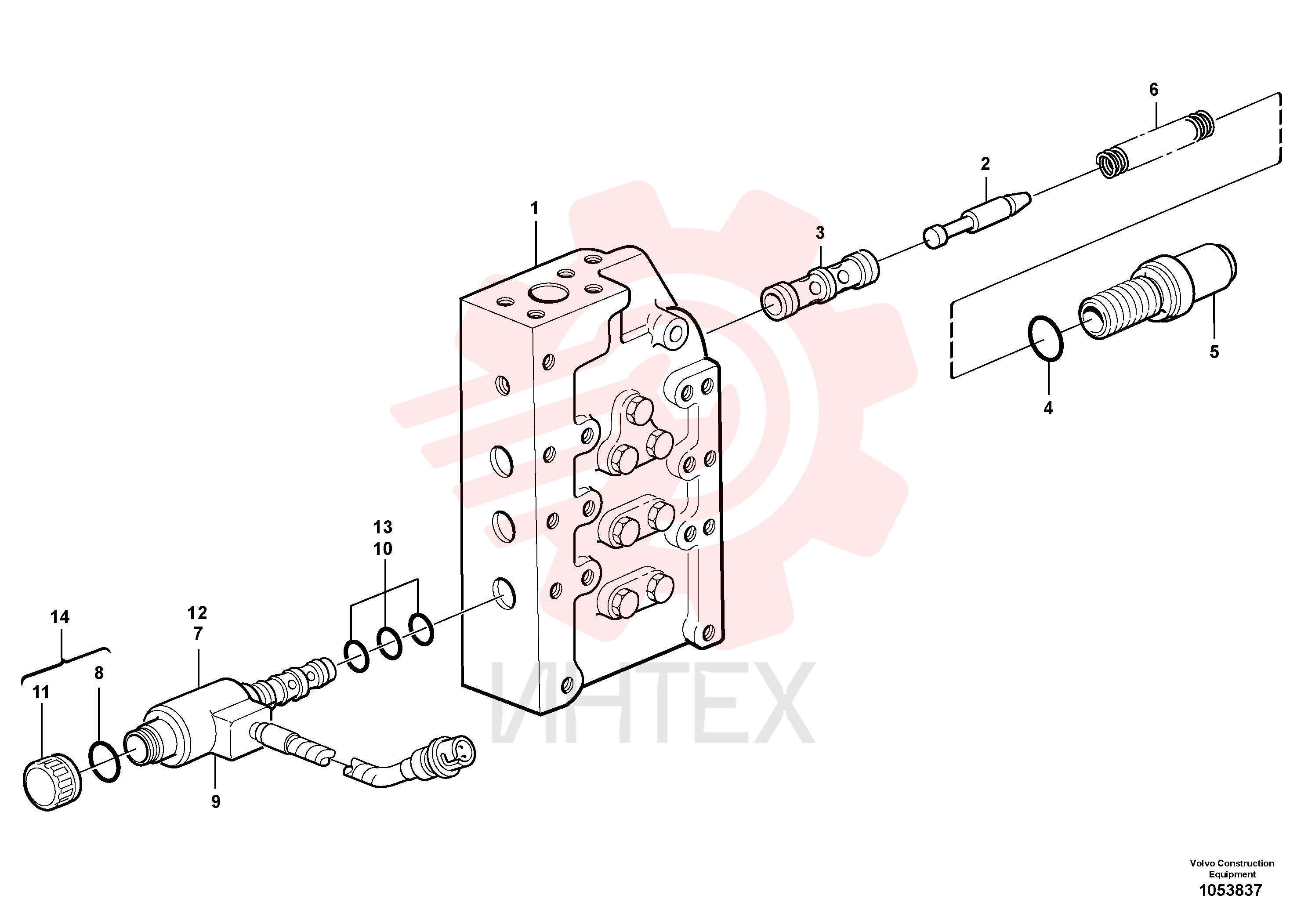 Gear selector valve