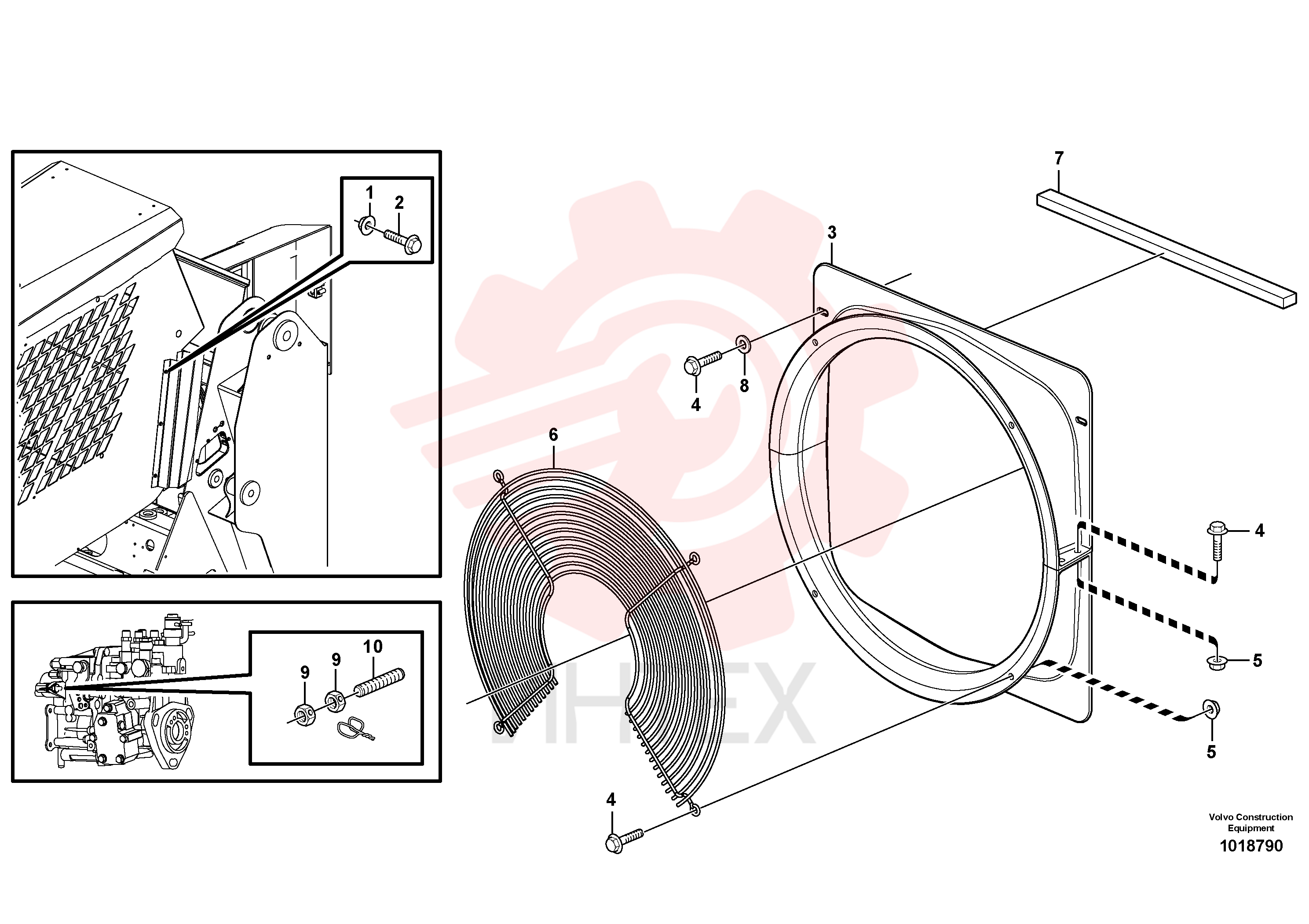 Flange lock nut