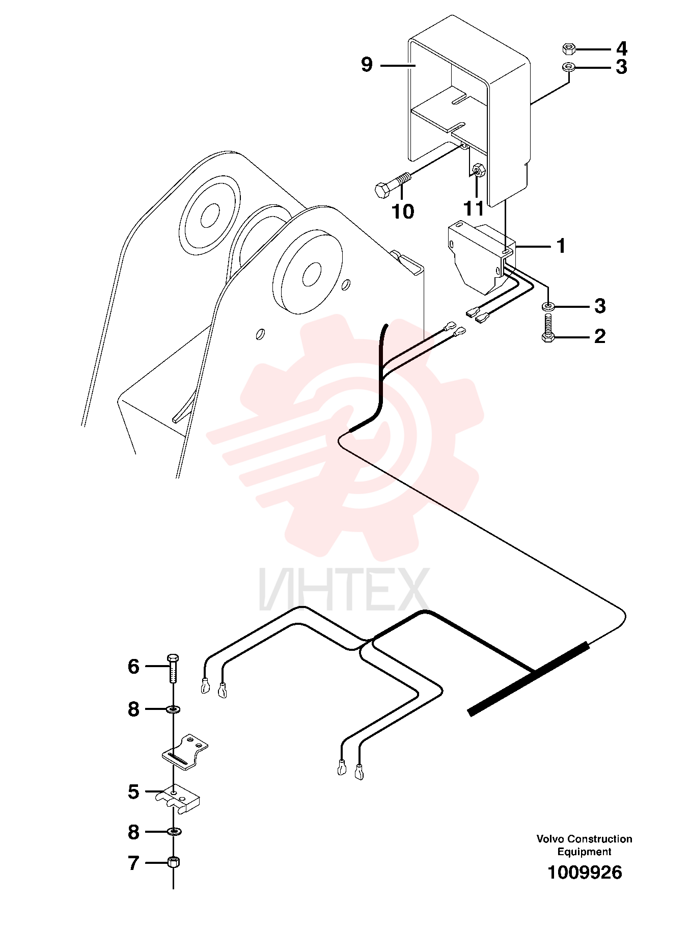 Reversing warning unit
