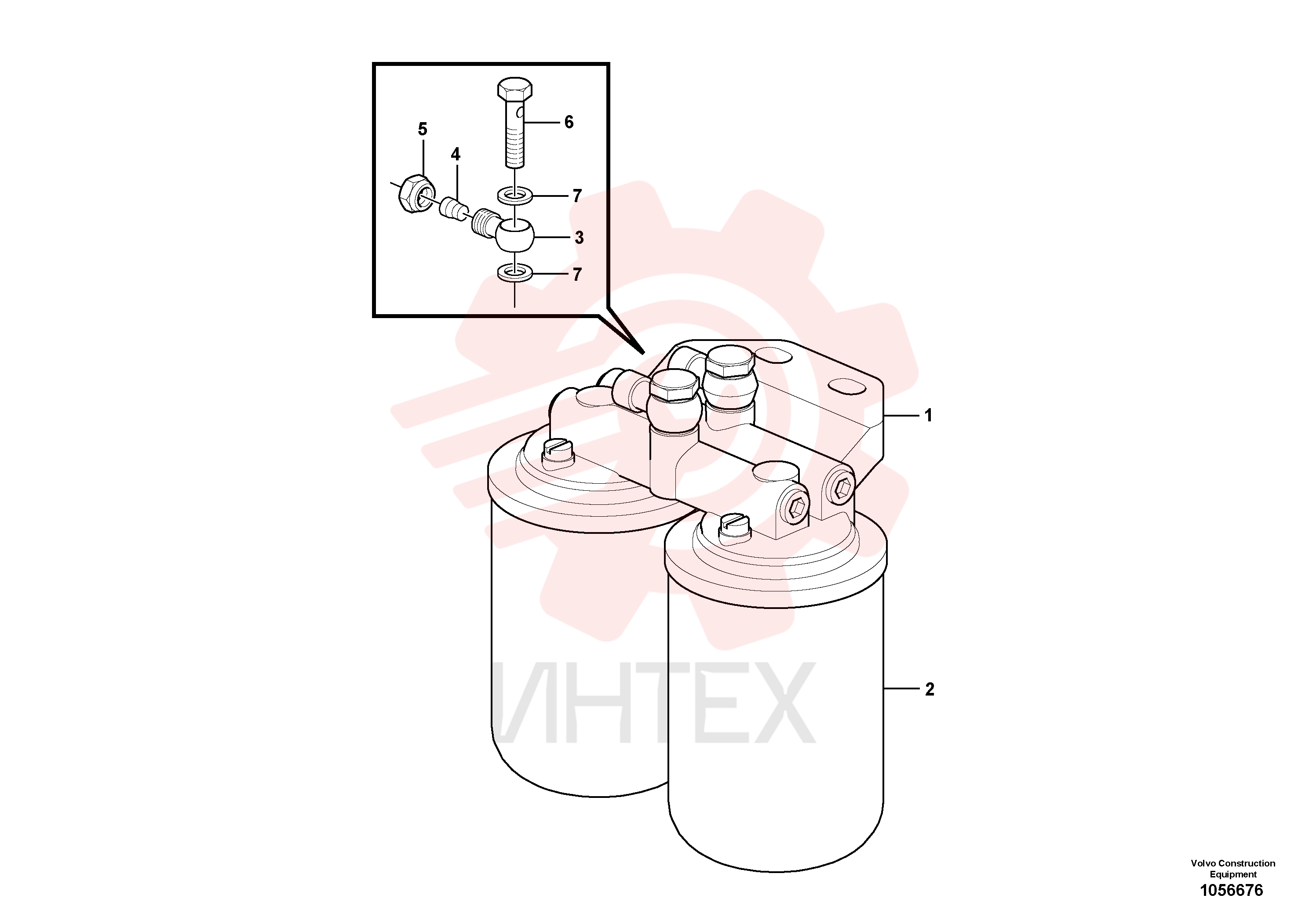 Fuel filter housing VOE 20801706