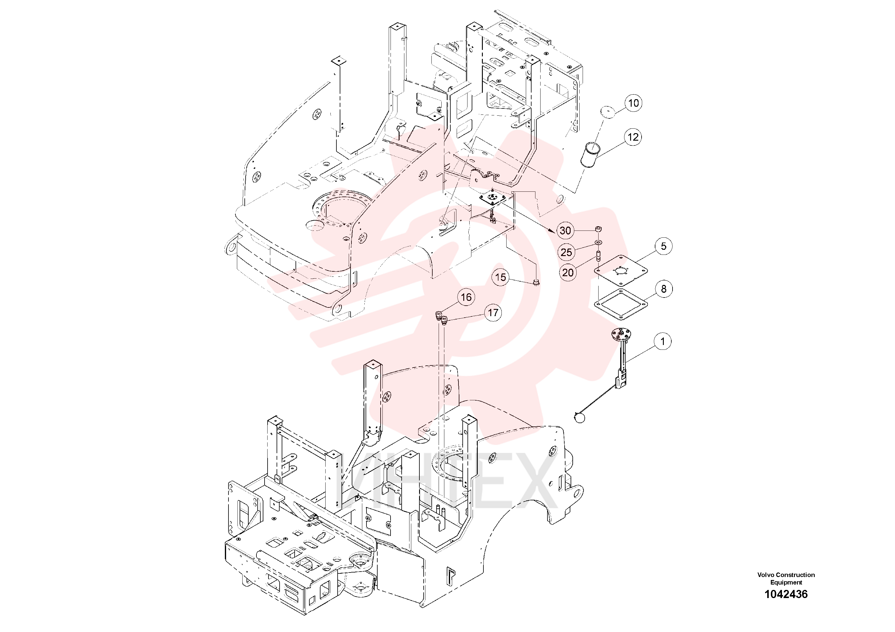 Fuel level sensor RM 80729494