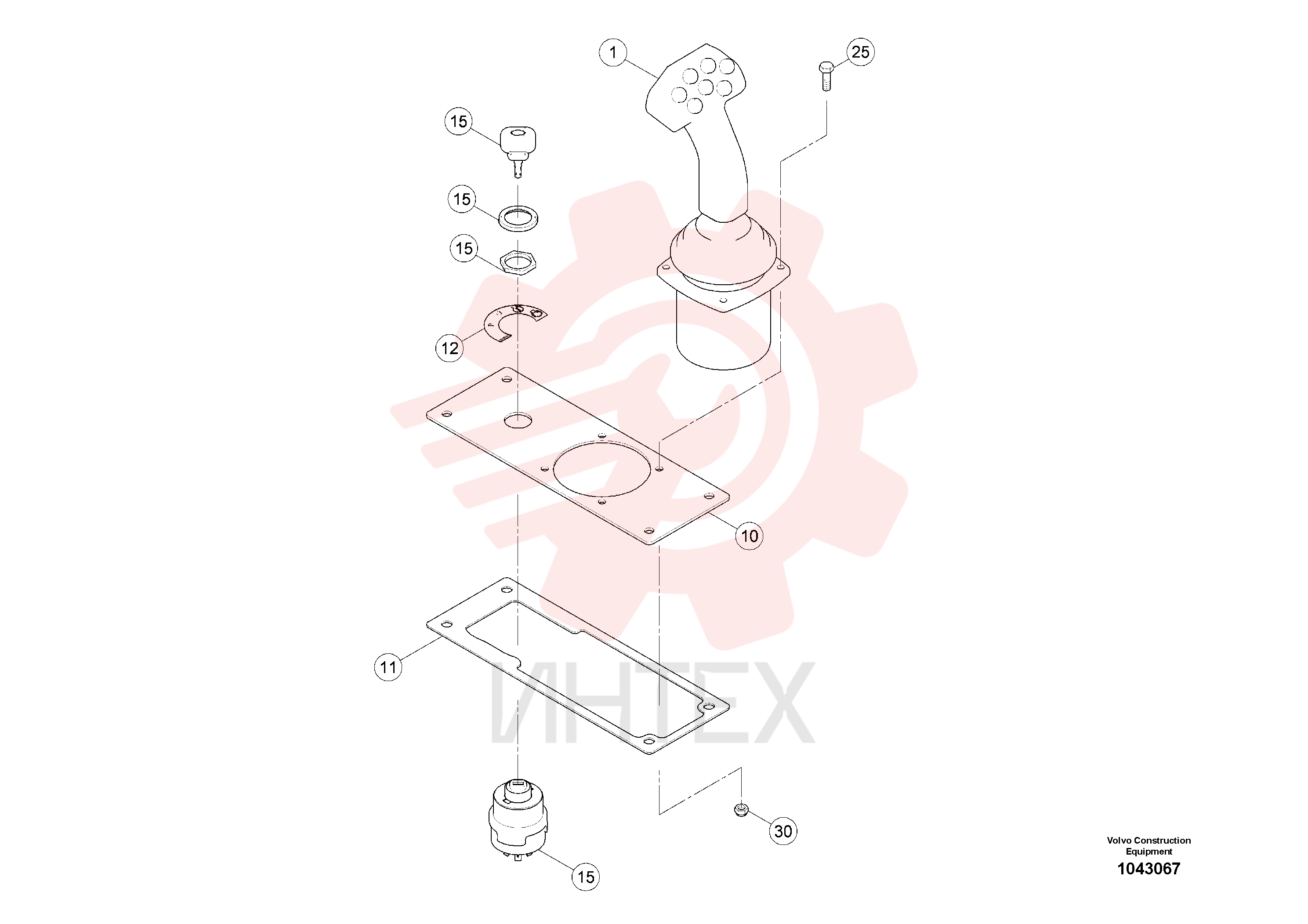 Hand lever RM 80809221