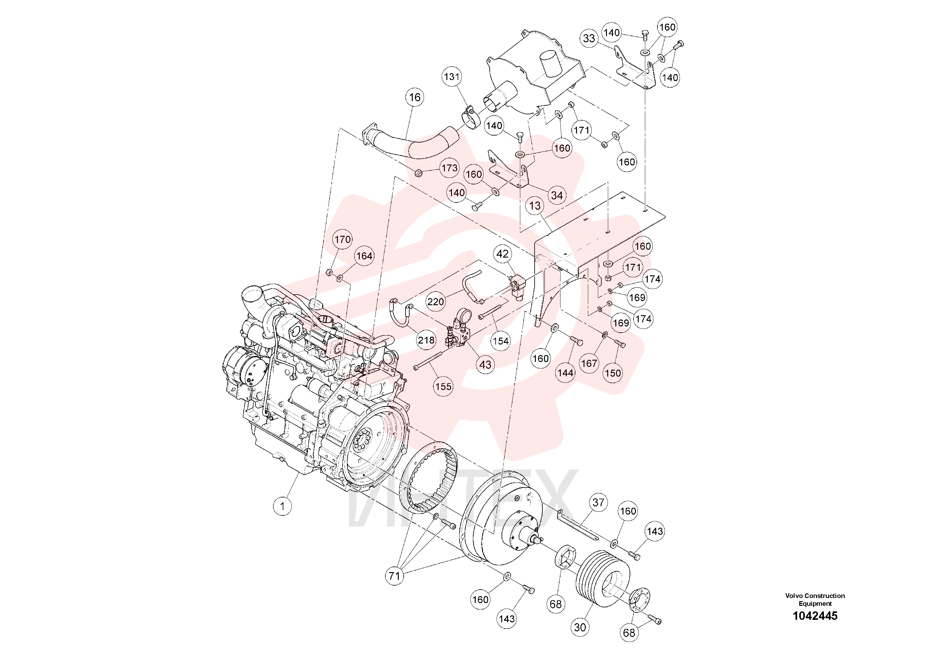 Hexagon nut RM 14141105