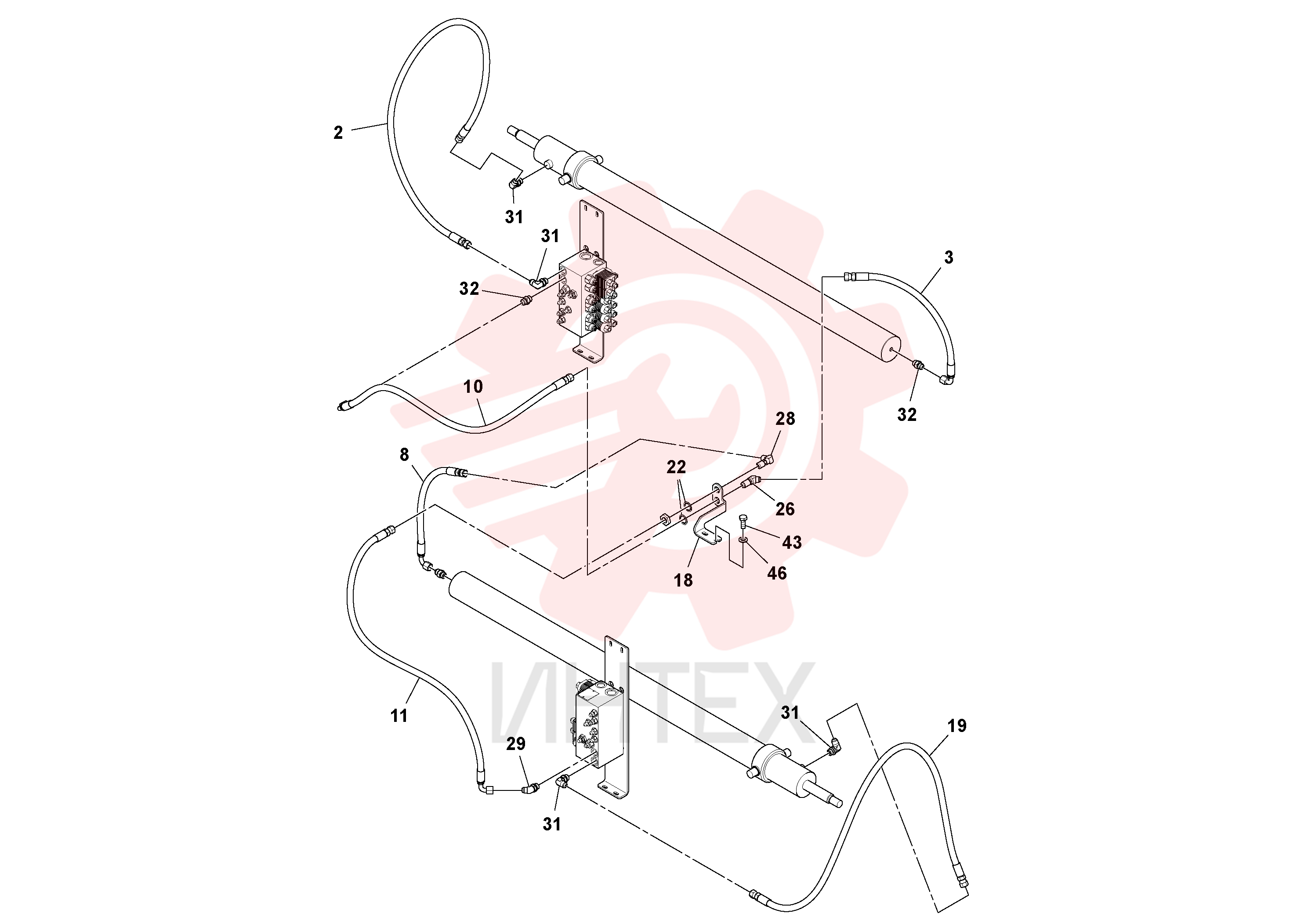 Hose assembly RM 13527601 (2)