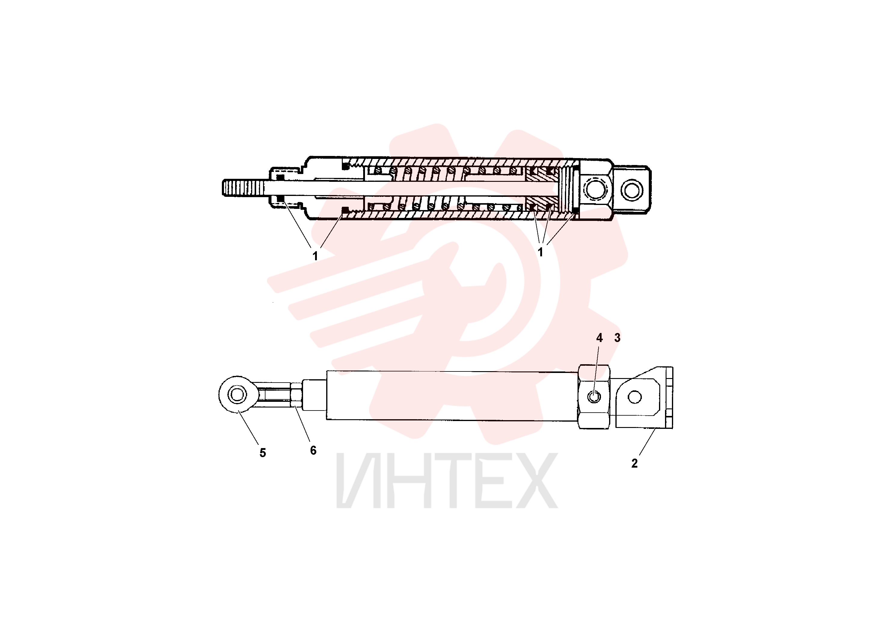 Throttle control cylinder