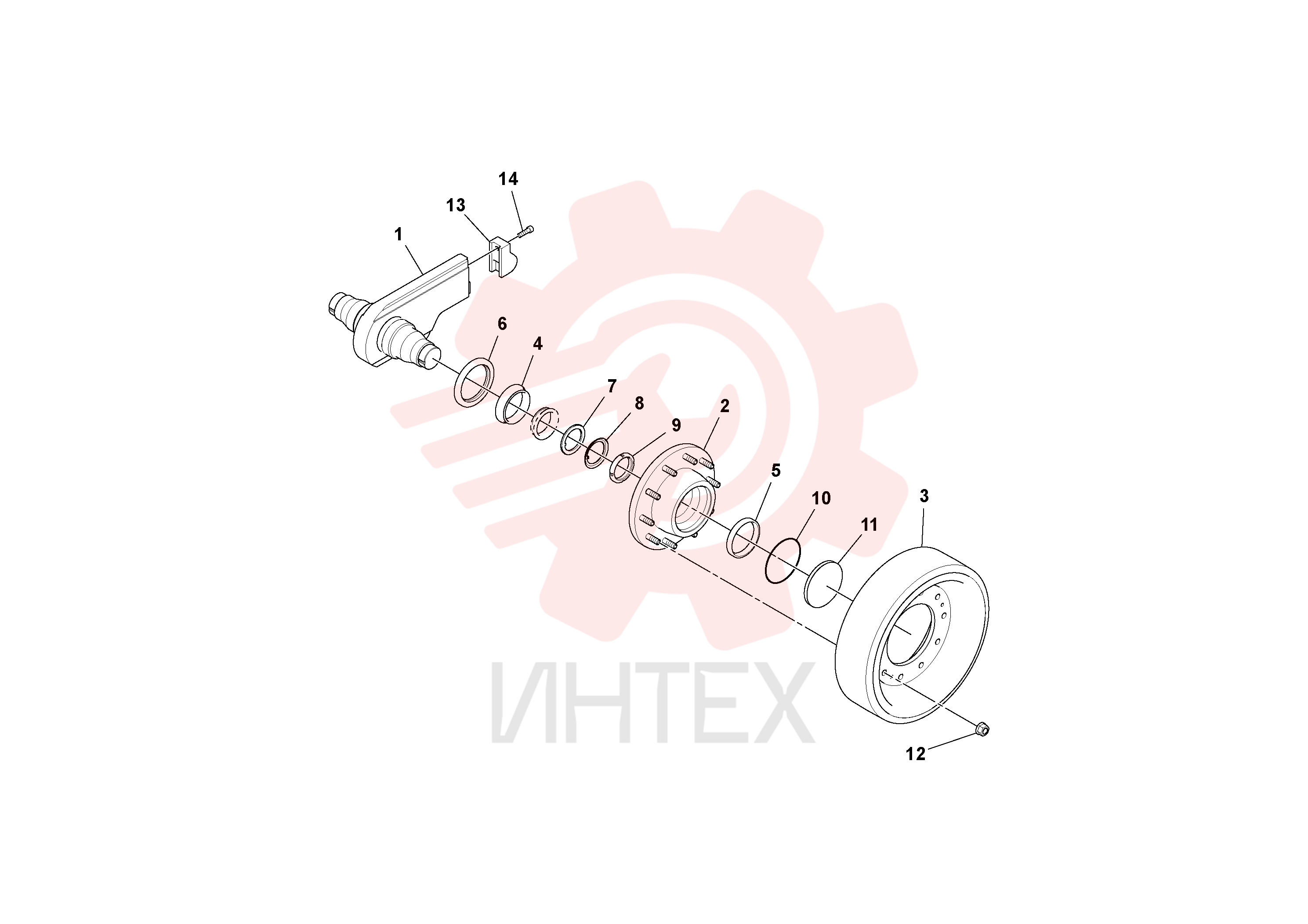Ленивец (Направляющее колесо гусеницы) RM 13869581