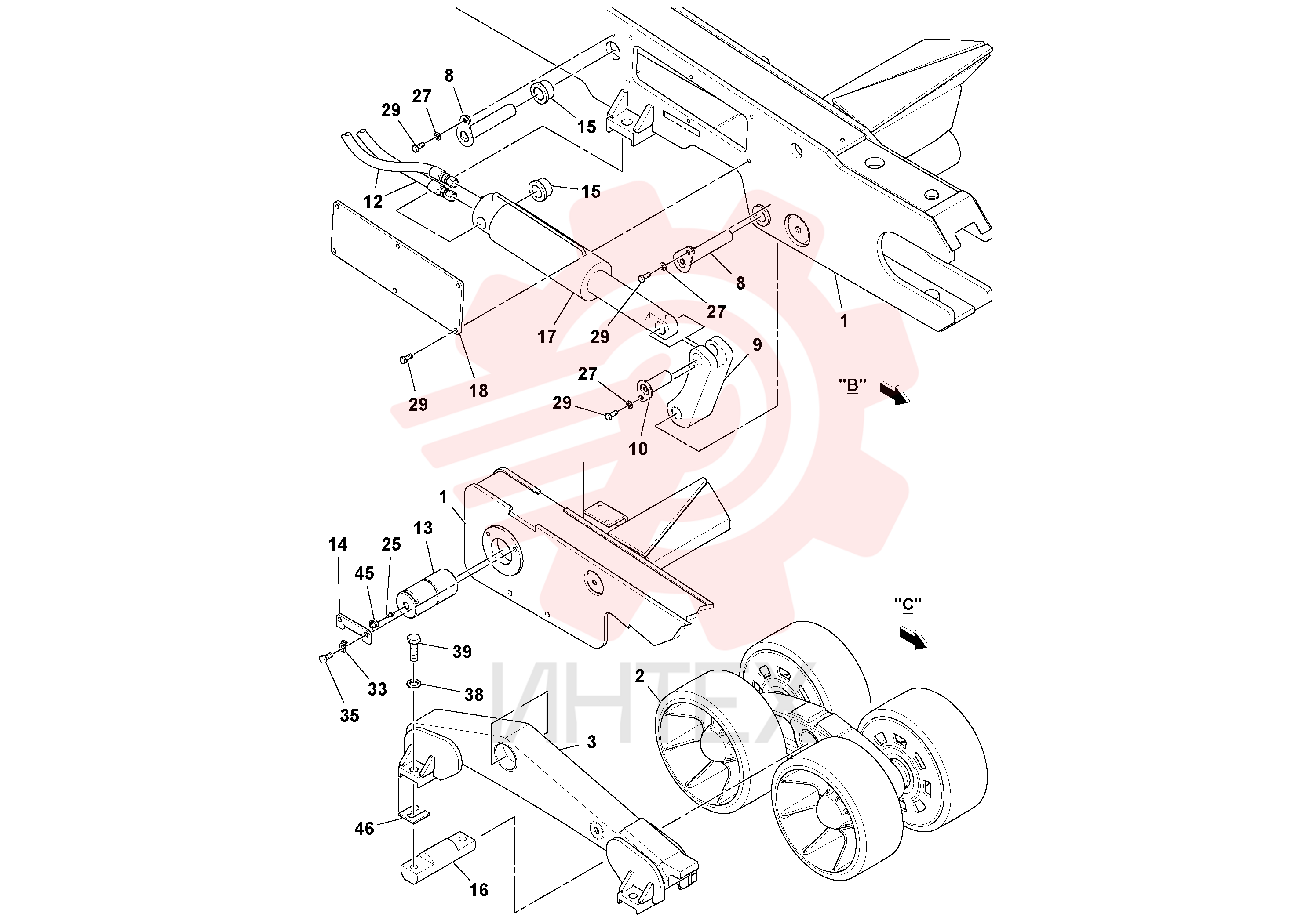 Tensioning lever RM 19294792 (2)