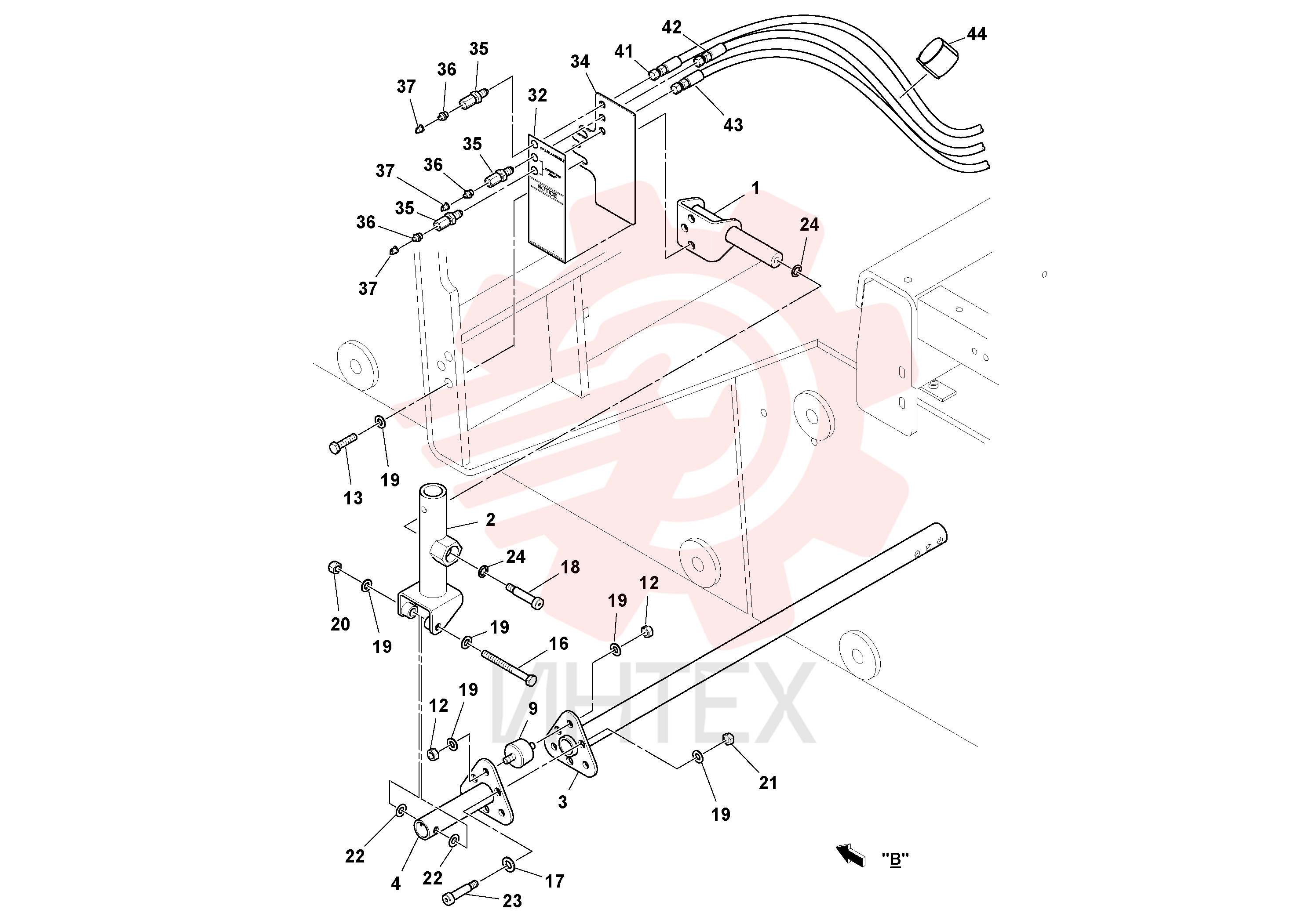 Lever mounting RM 43943927 (1)