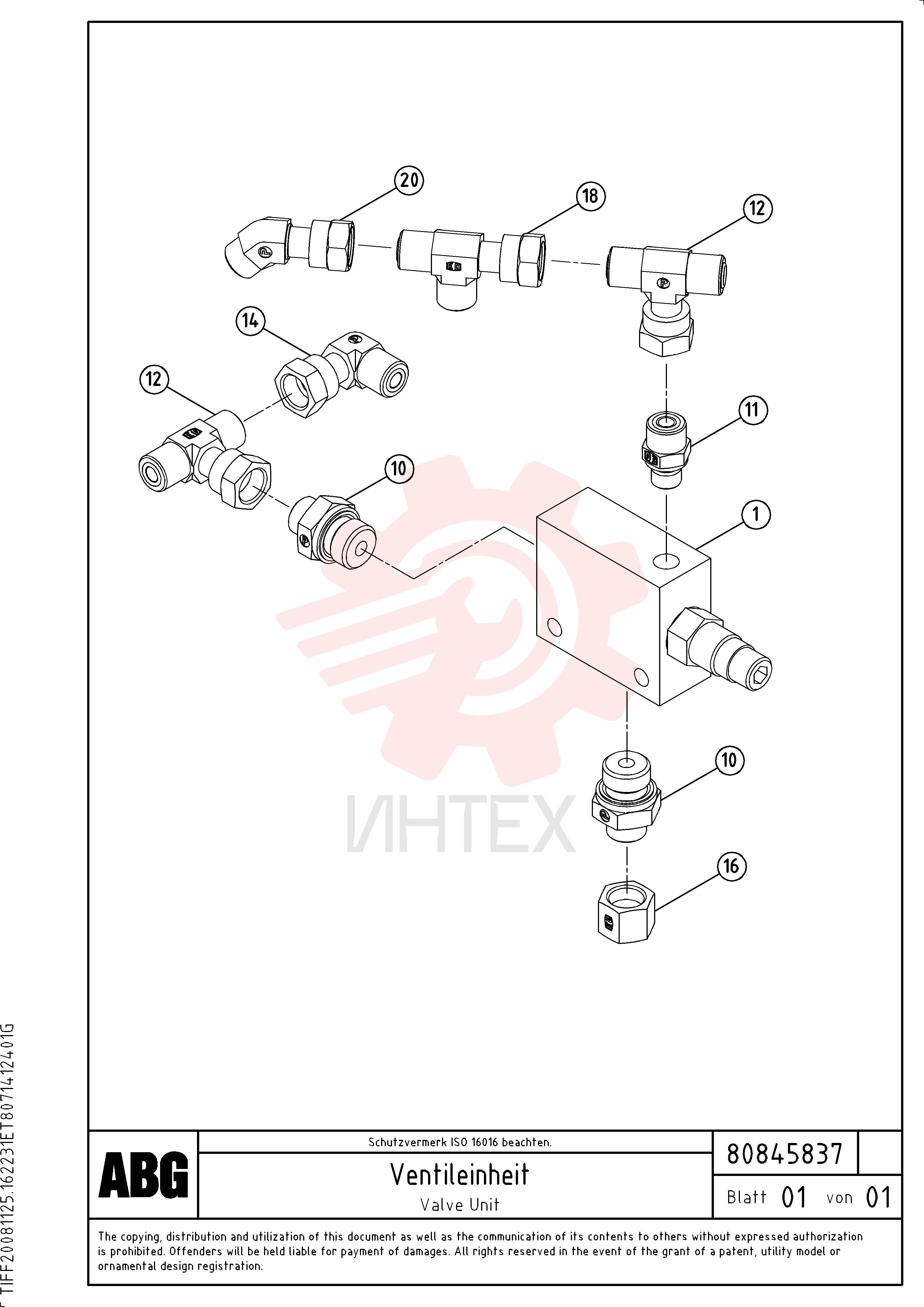 Pressure reducing valve RM 80710155 (3)