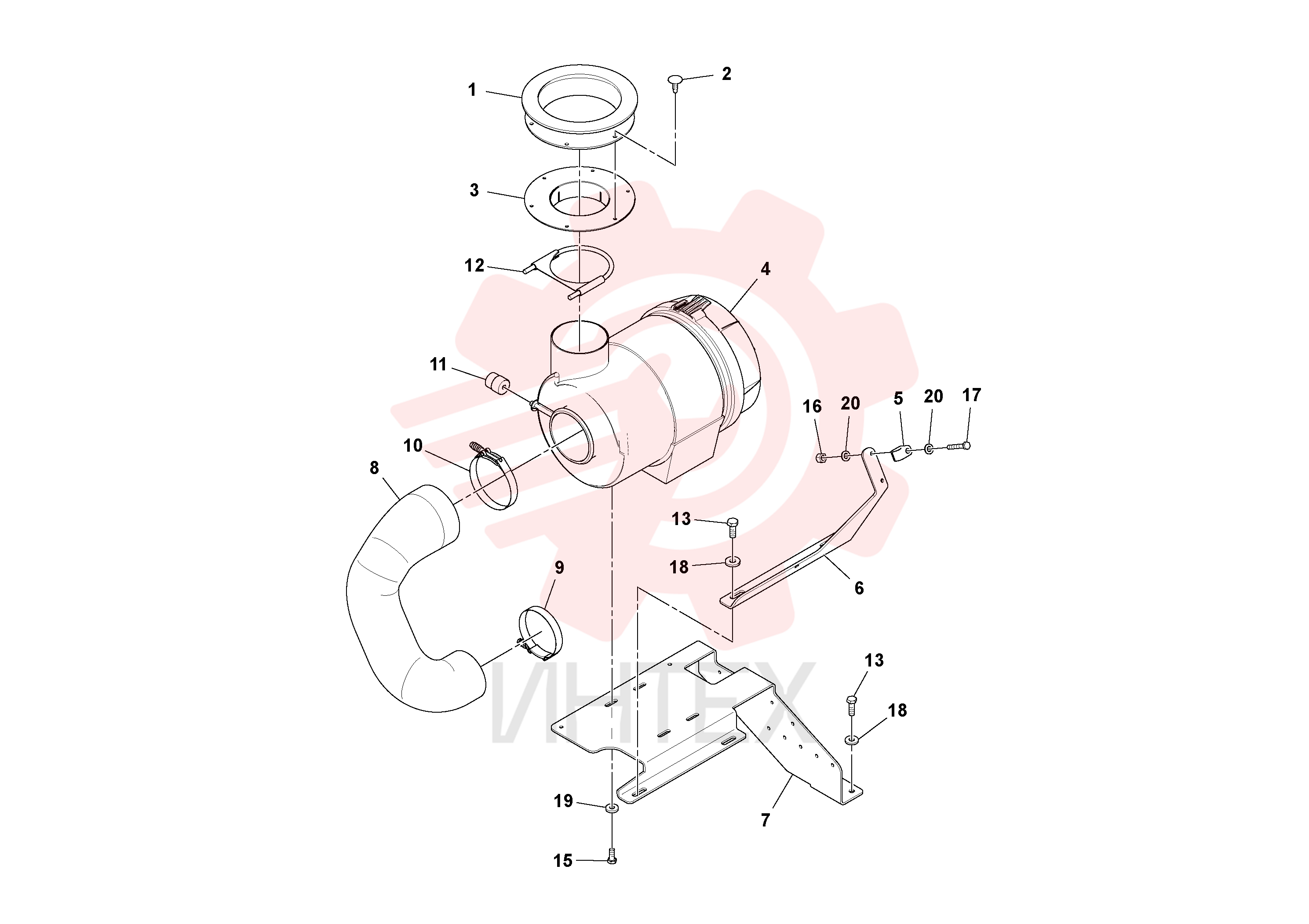 Air filter insert