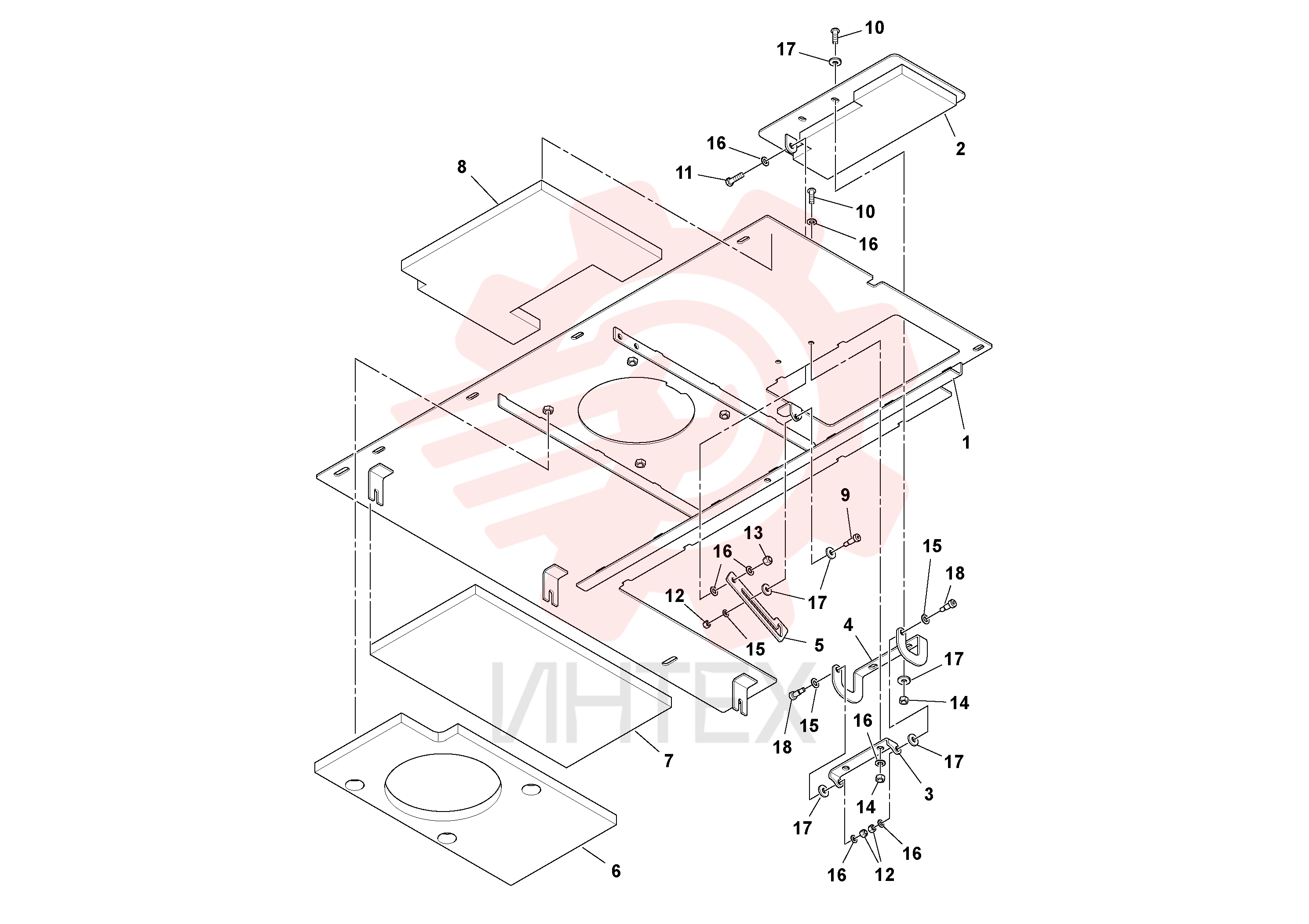 Weld plate RM 43910496