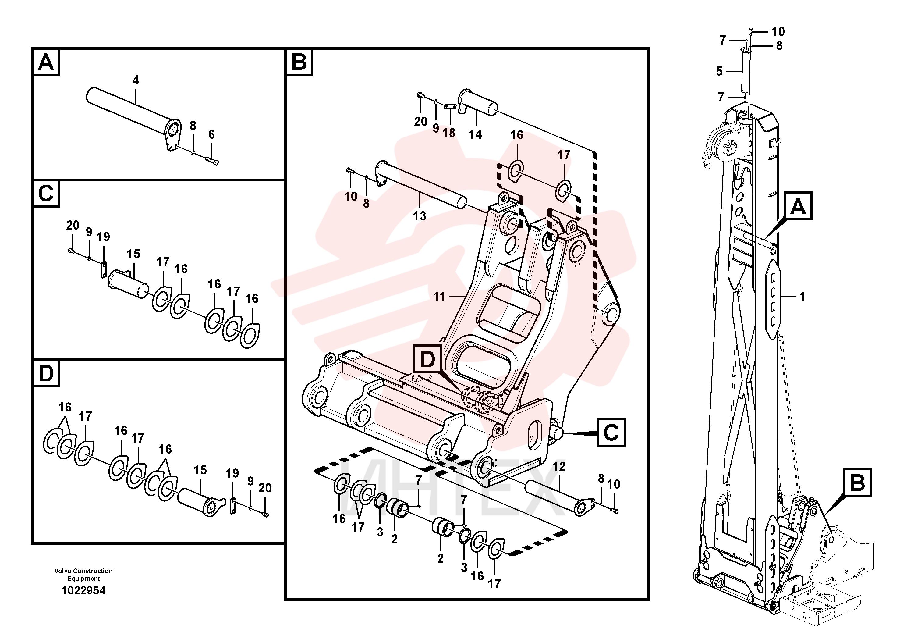 Excavator boom
