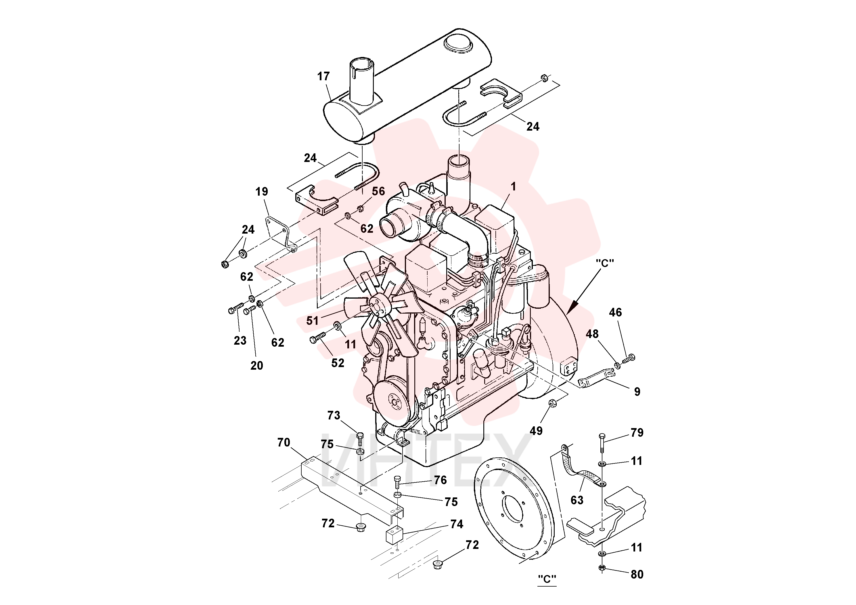 Fuel filter insert RM59728196