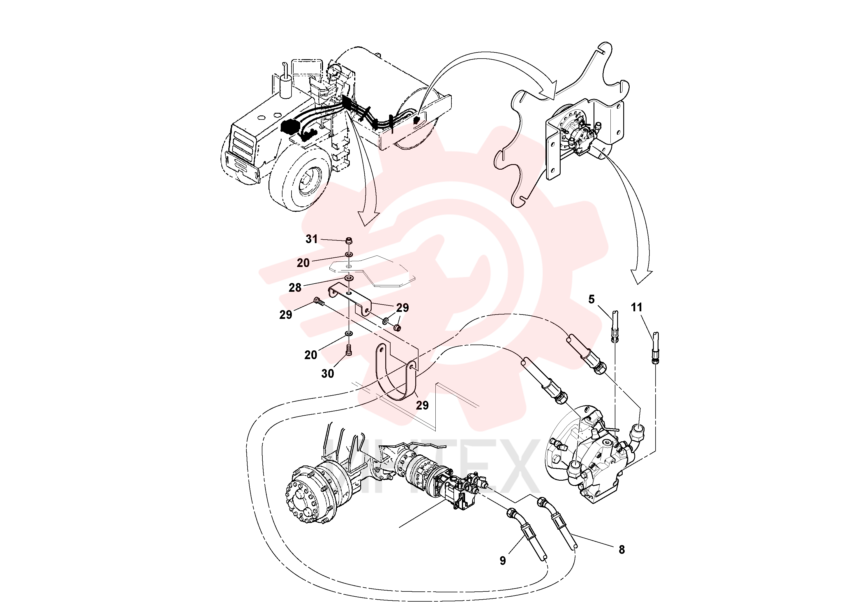 Hose assembly RM43861137