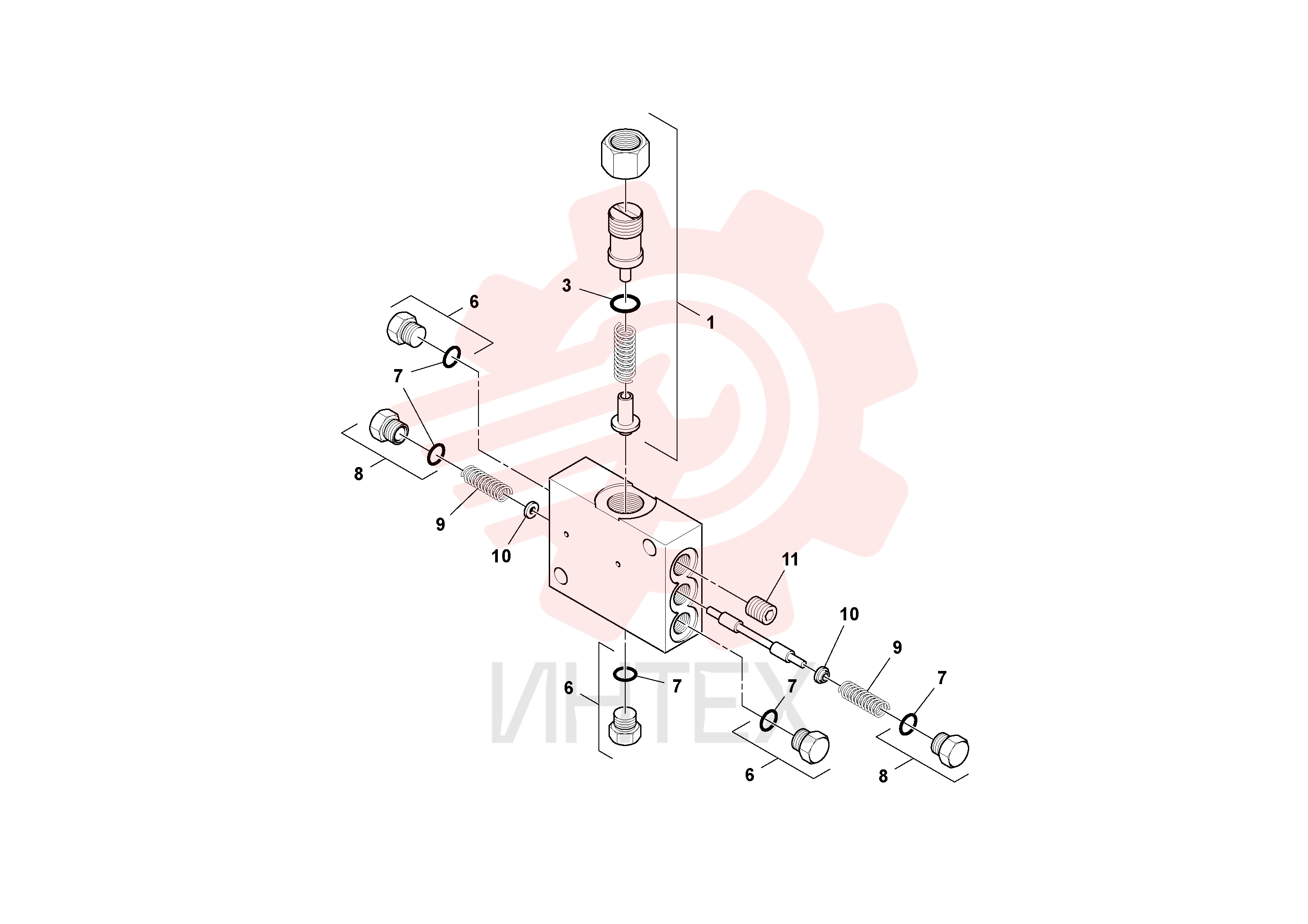 Клапан предохранительный (разгрузочный, сброса давления) RM59040923 (1)