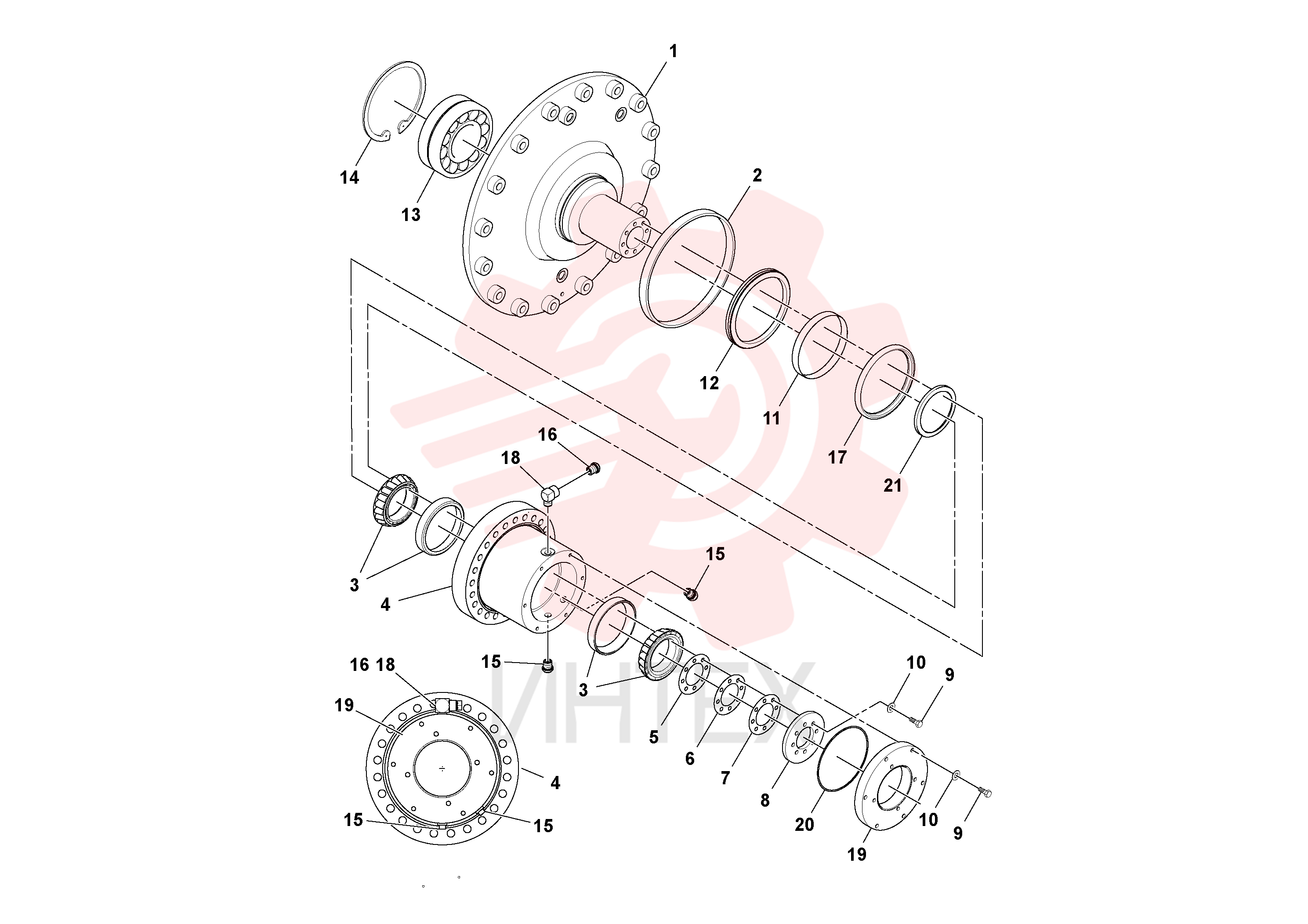 Bearing housing RM43887777 (3)