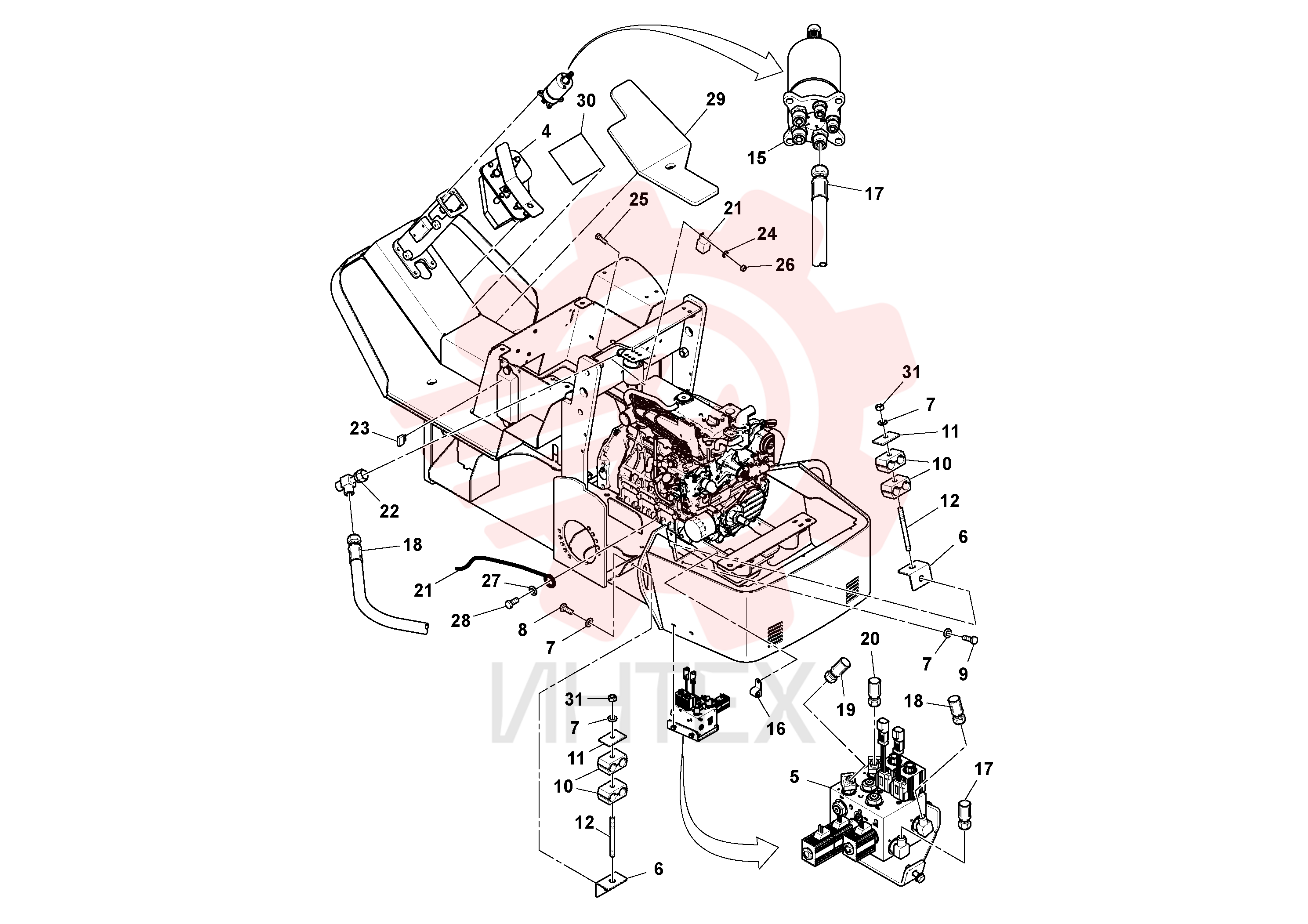 Sealing kit RM13496500 (3)
