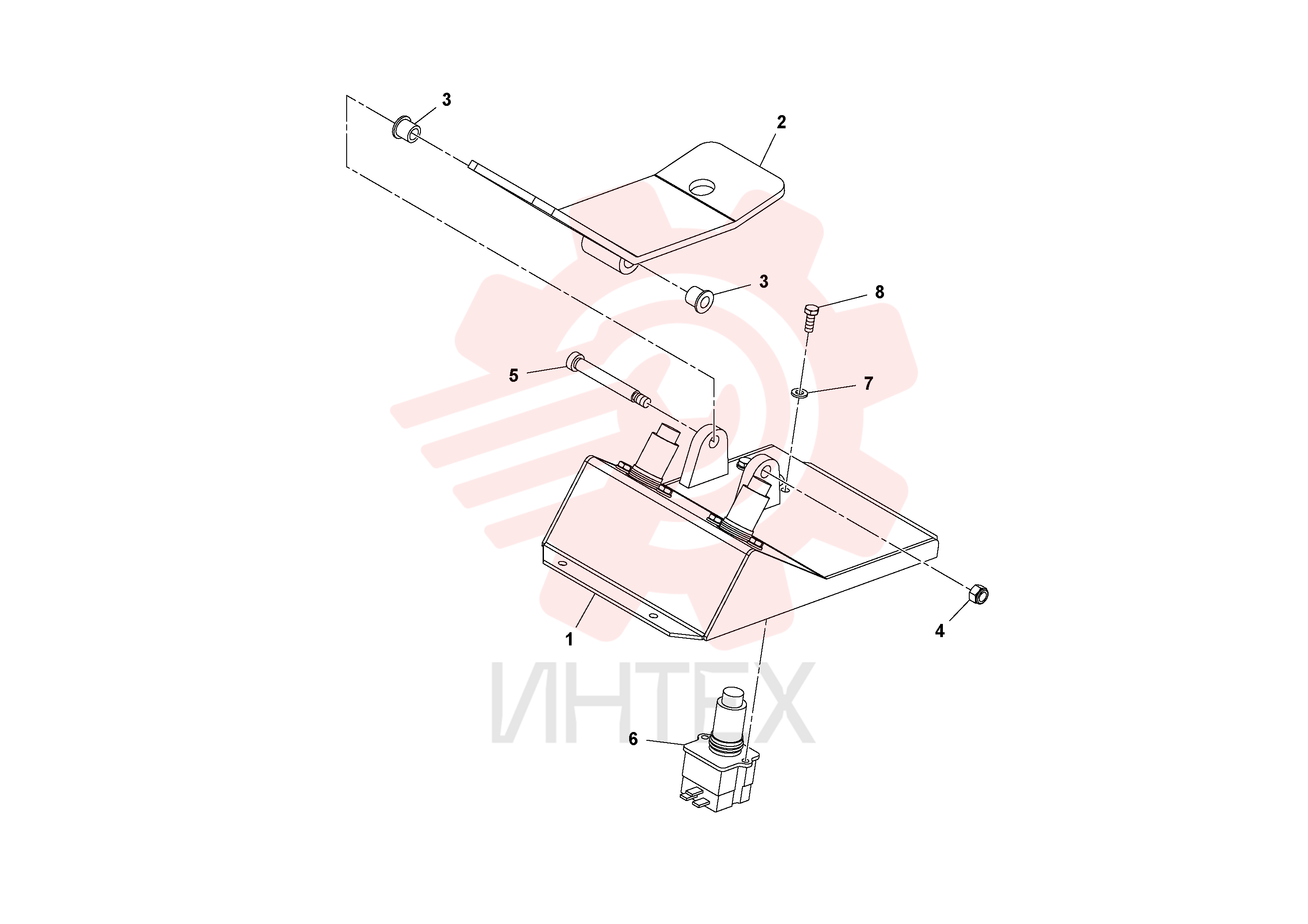 Pedal floor plate