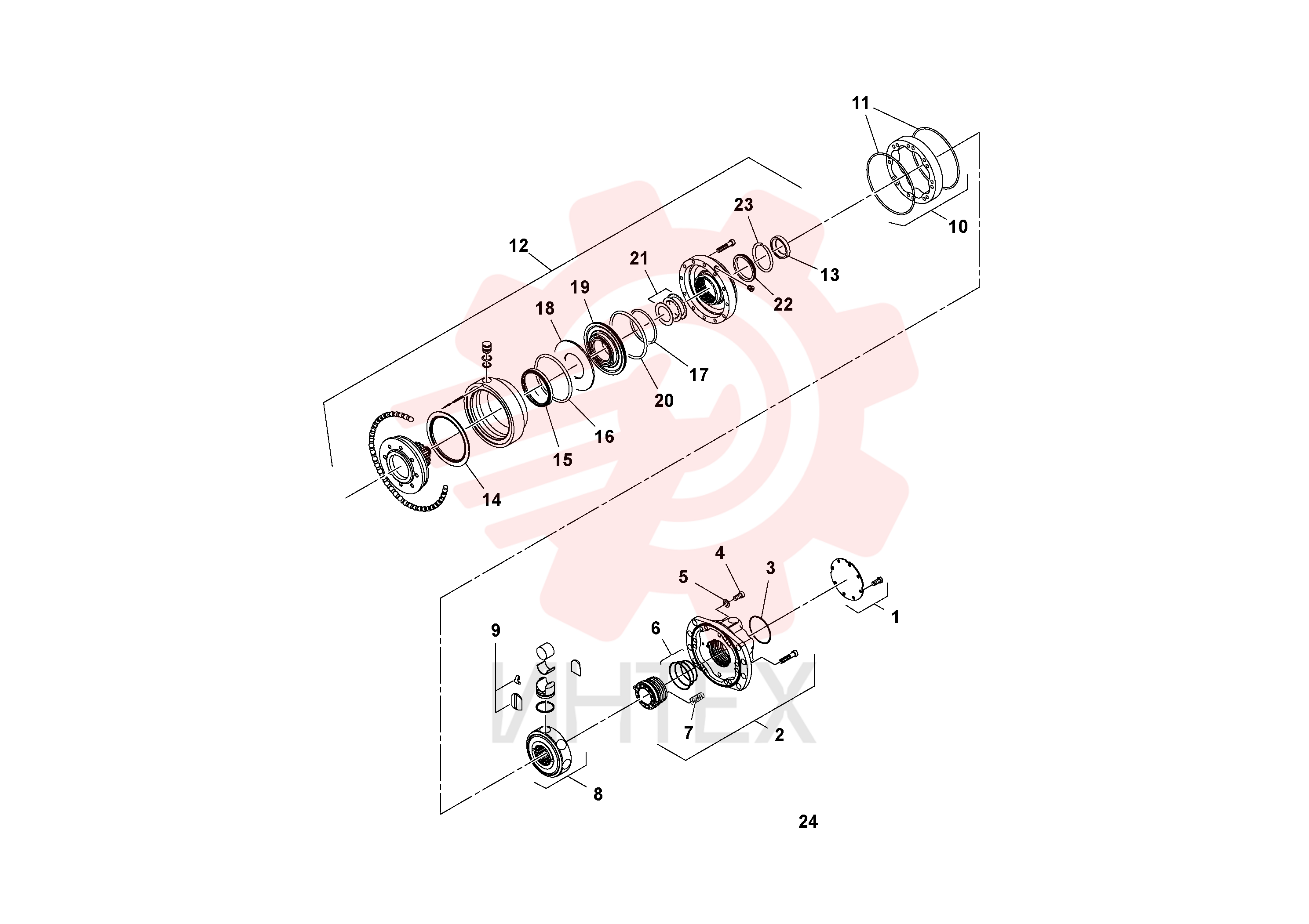 Sealing kit RM13262589 (2)
