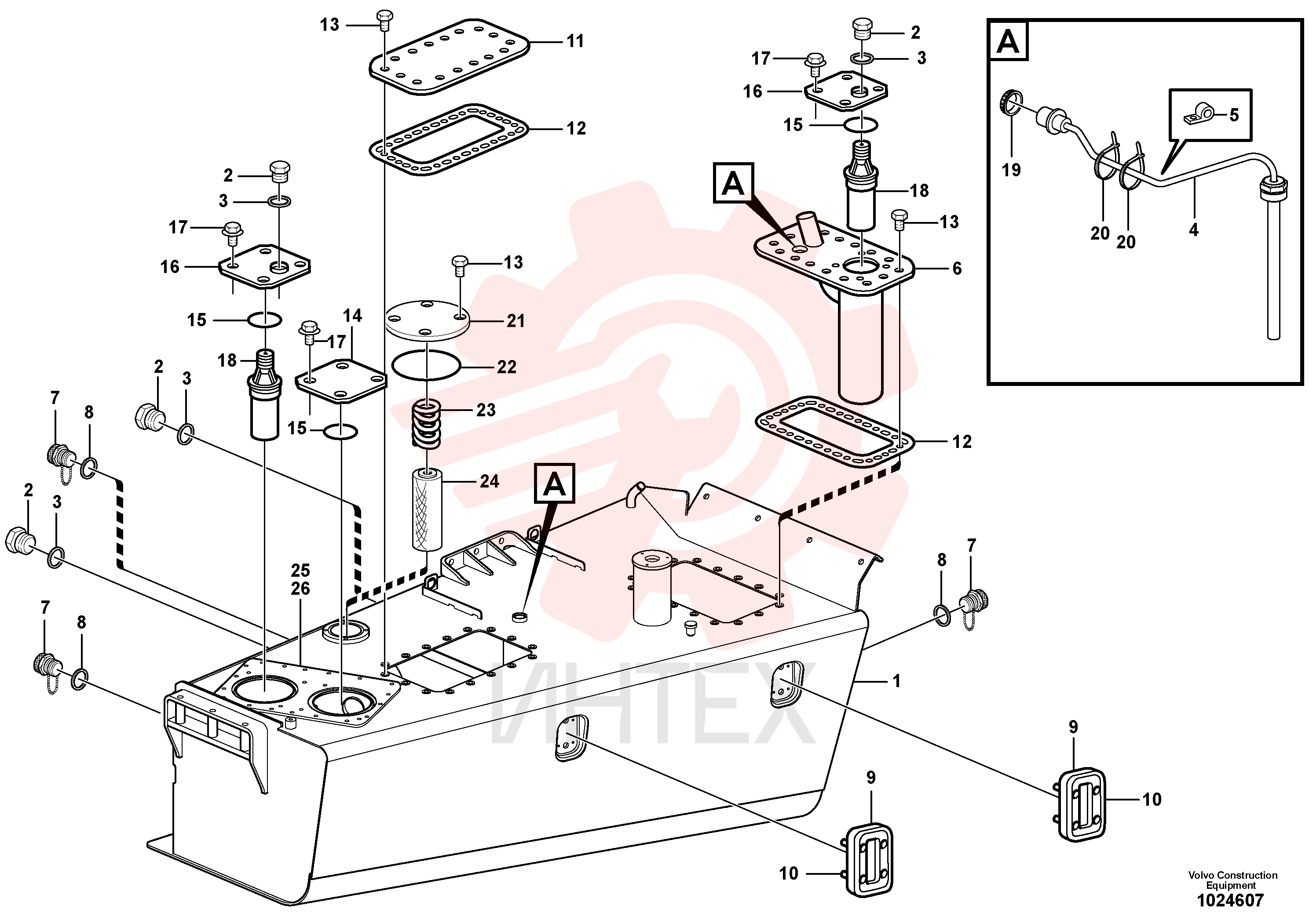 Hydraulic fluid tank