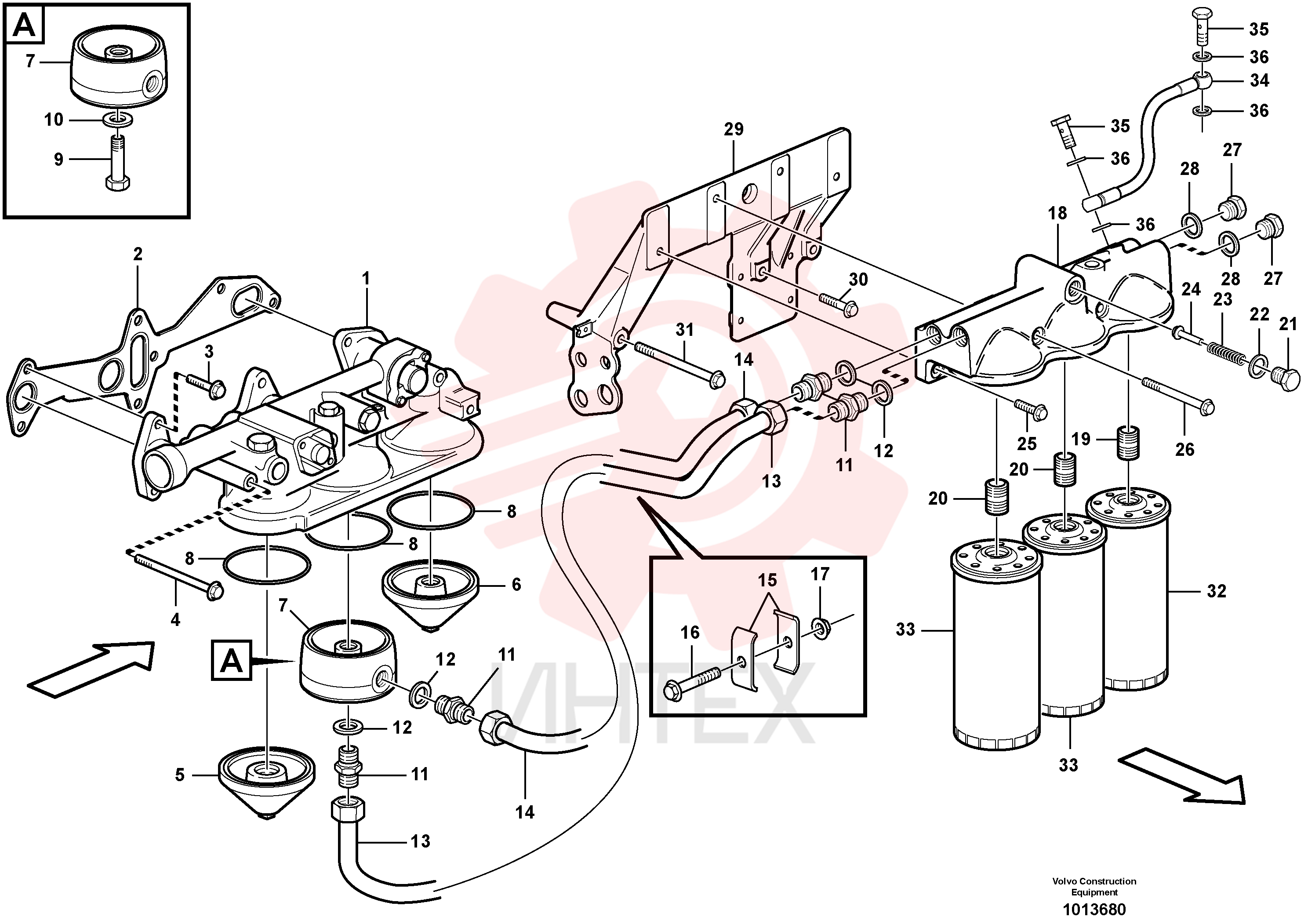 Oil filter housing VOE11127988