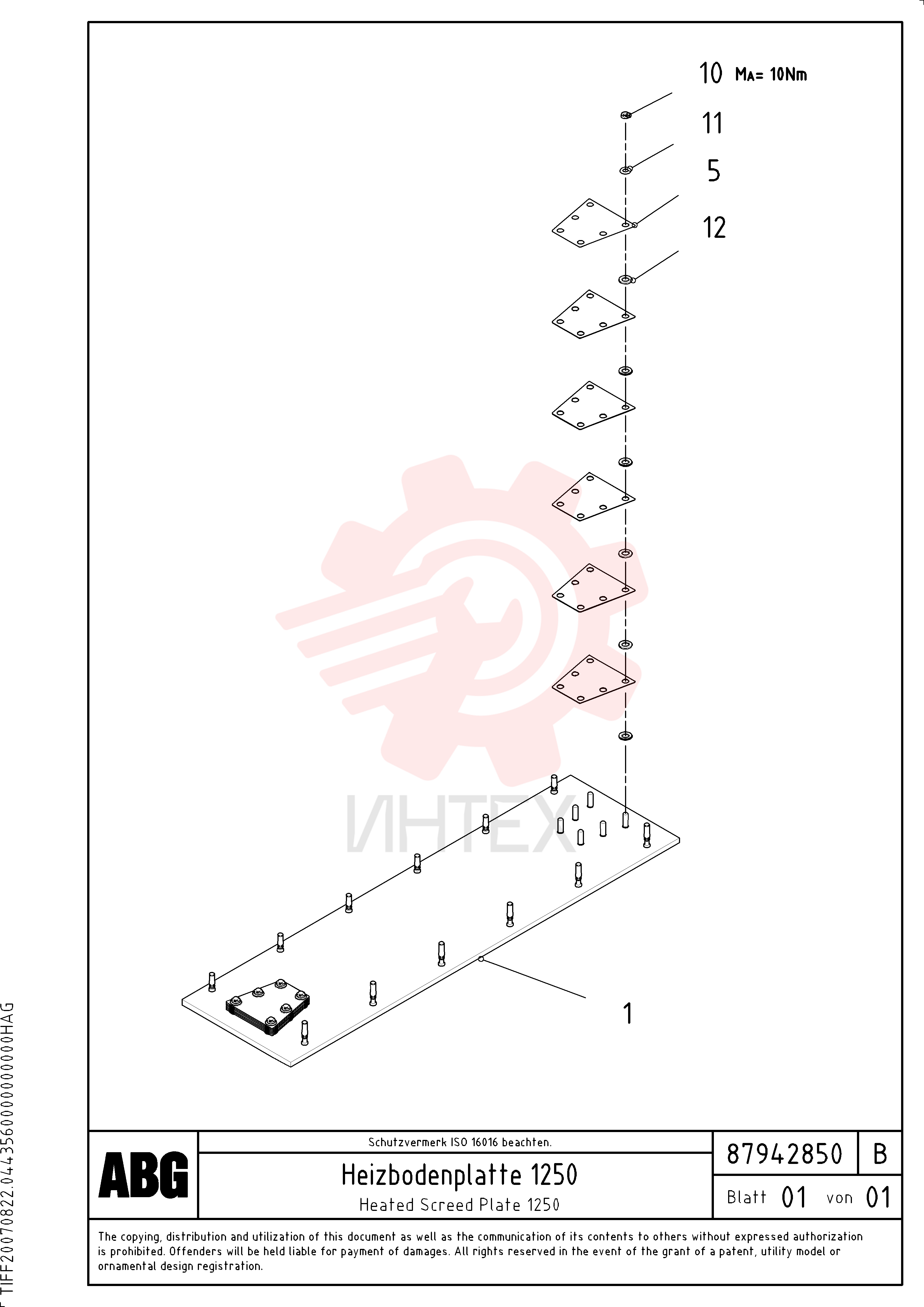 Screed Plate