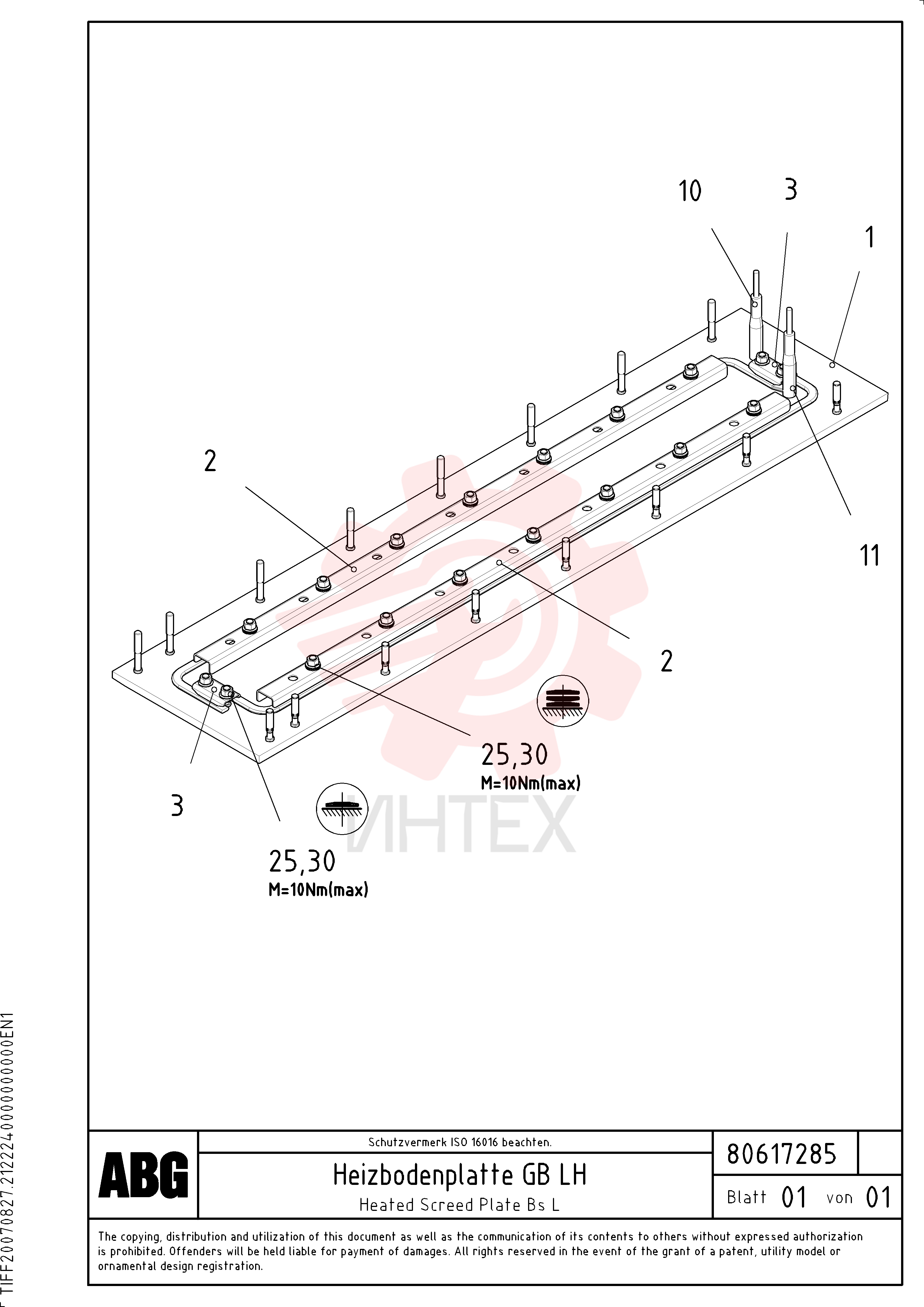 Screed Plate