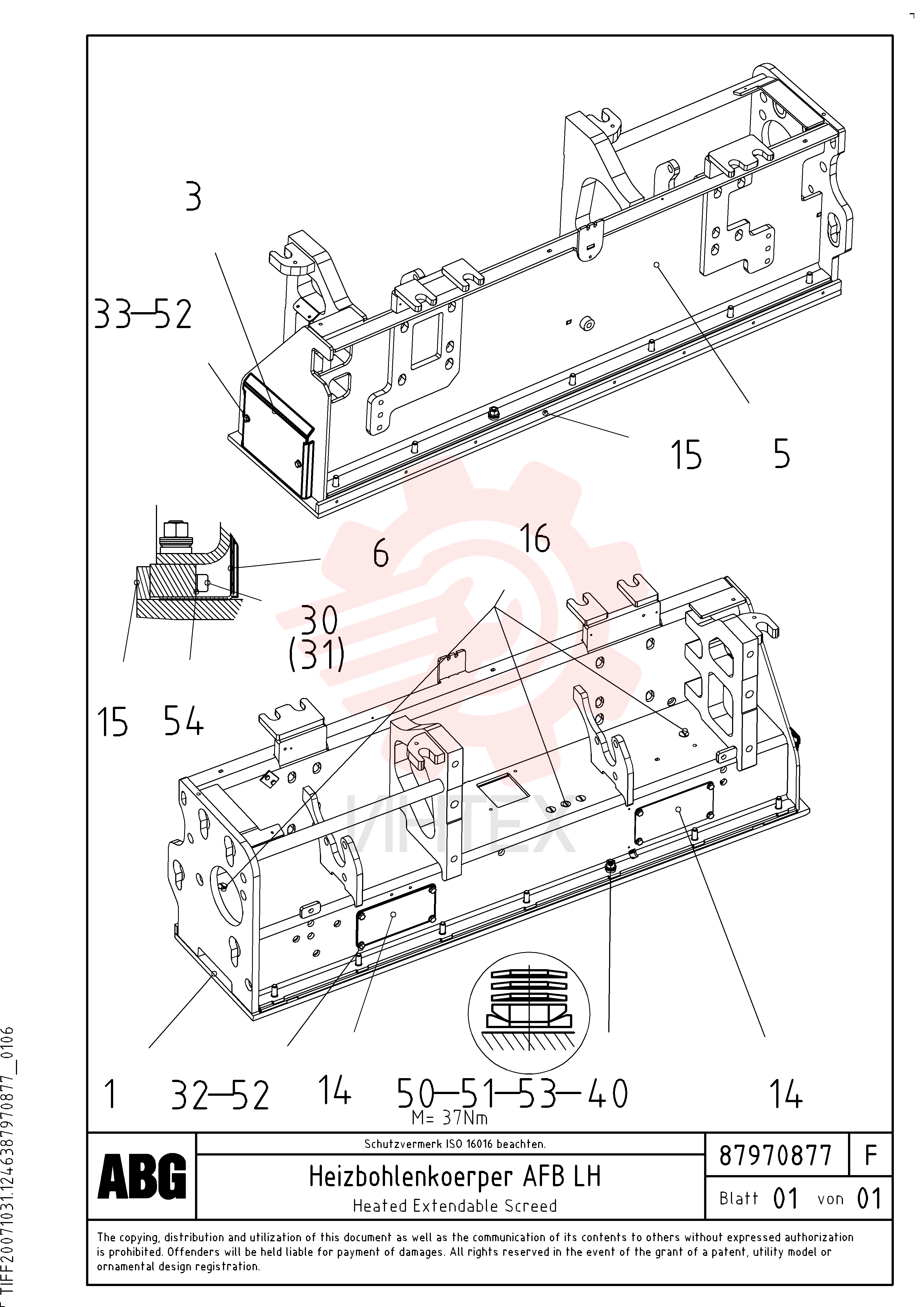 Screed Plate RM 87970844